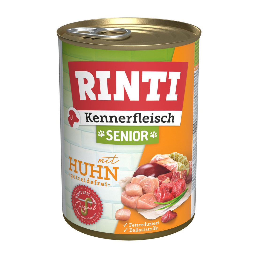 RINTI Kennerfleisch Senior mit Huhn - Hunde Nassfutter - Woofshack