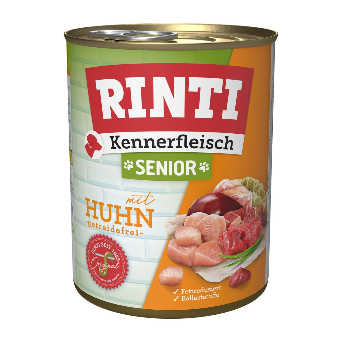 RINTI Kennerfleisch Senior mit Huhn - Hunde Nassfutter - Woofshack