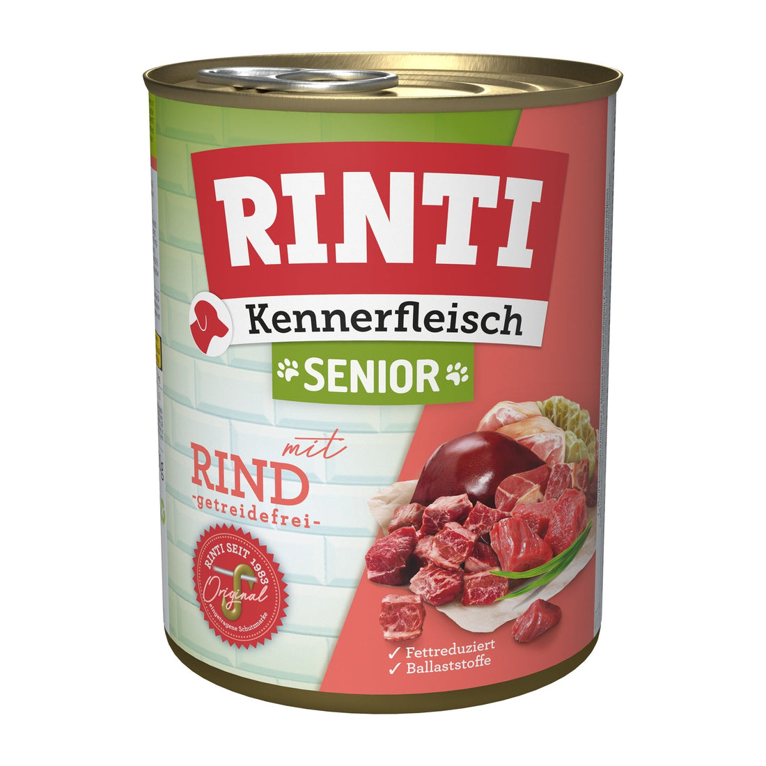 RINTI Kennerfleisch Senior mit Rind - Hunde Nassfutter - Woofshack