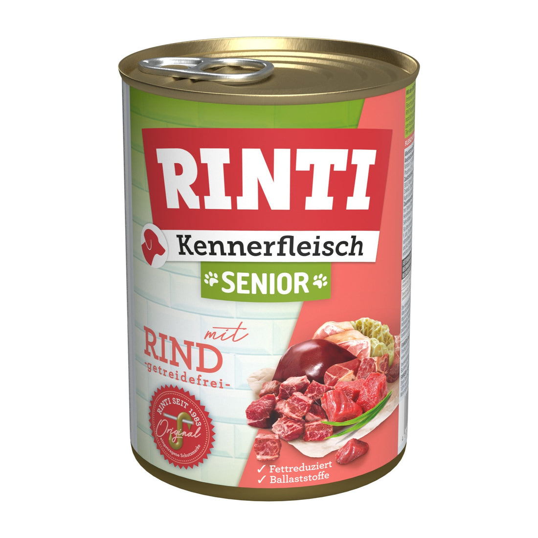 RINTI Kennerfleisch Senior mit Rind - Hunde Nassfutter - Woofshack