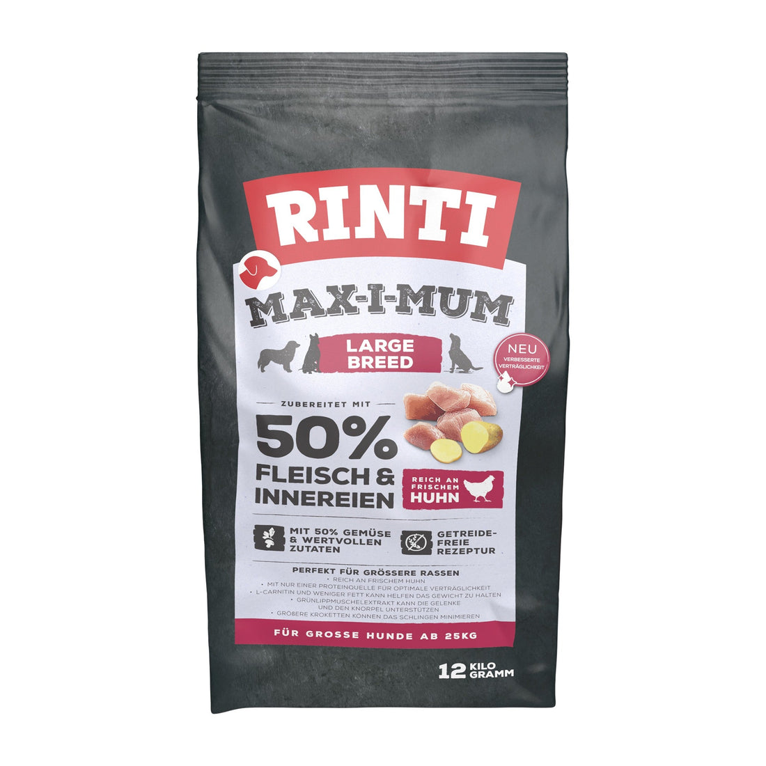 RINTI Max - i - Mum Adult Large Breed Hundetrockenfutter - Huhn - Woofshack