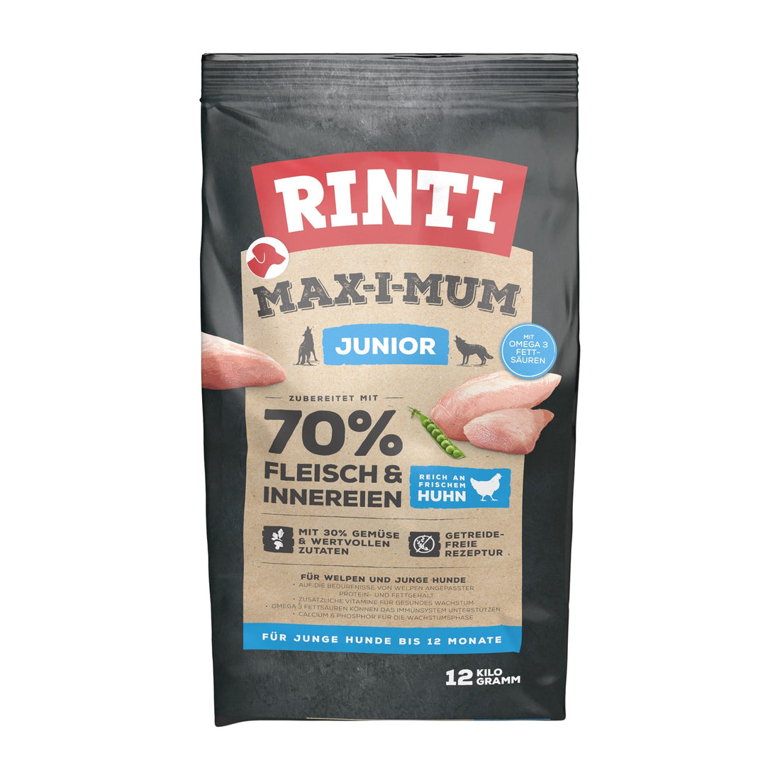 RINTI Max - i - Mum Junior Hundetrockenfutter - Huhn - Woofshack