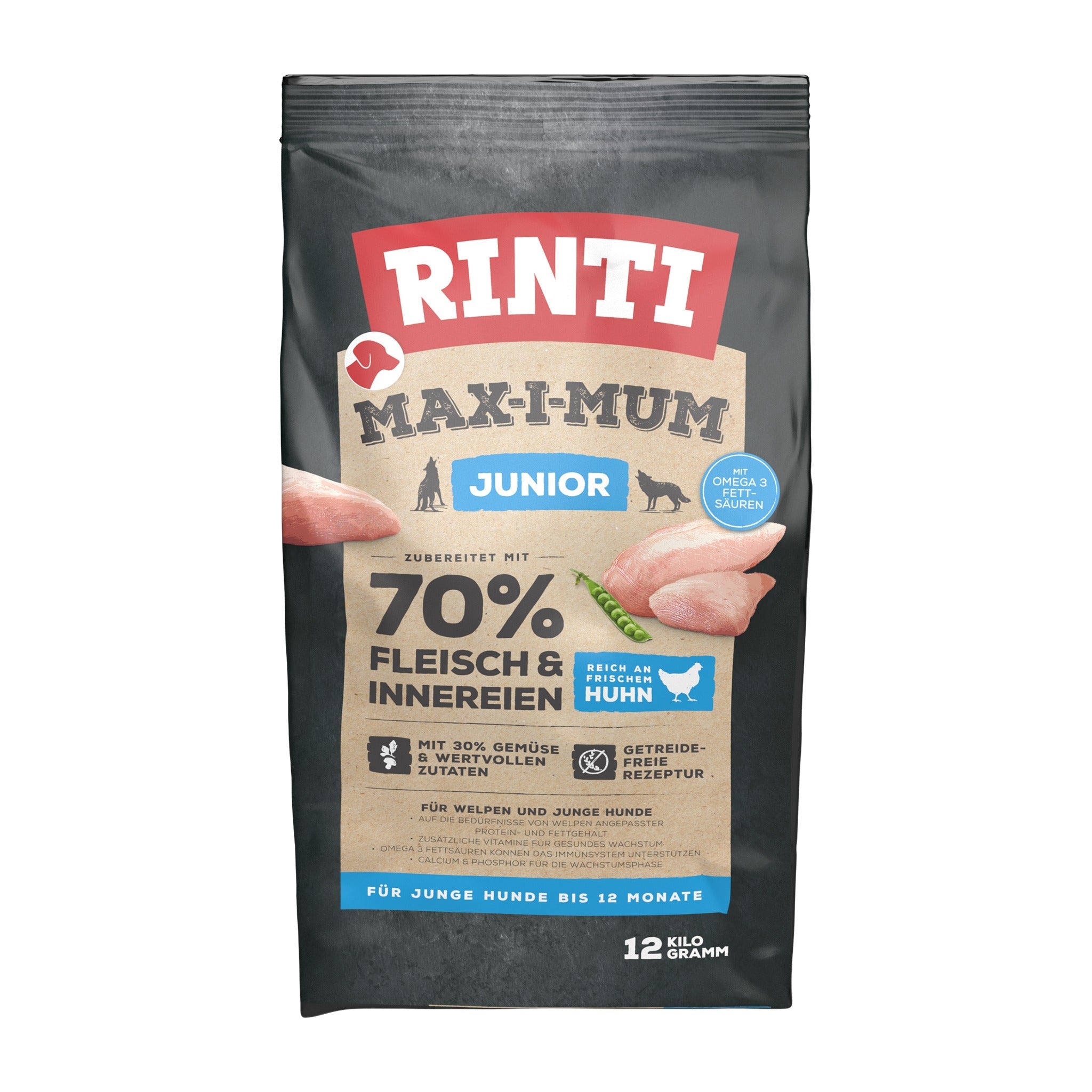 RINTI Max - i - Mum Junior Hundetrockenfutter - Huhn - Woofshack