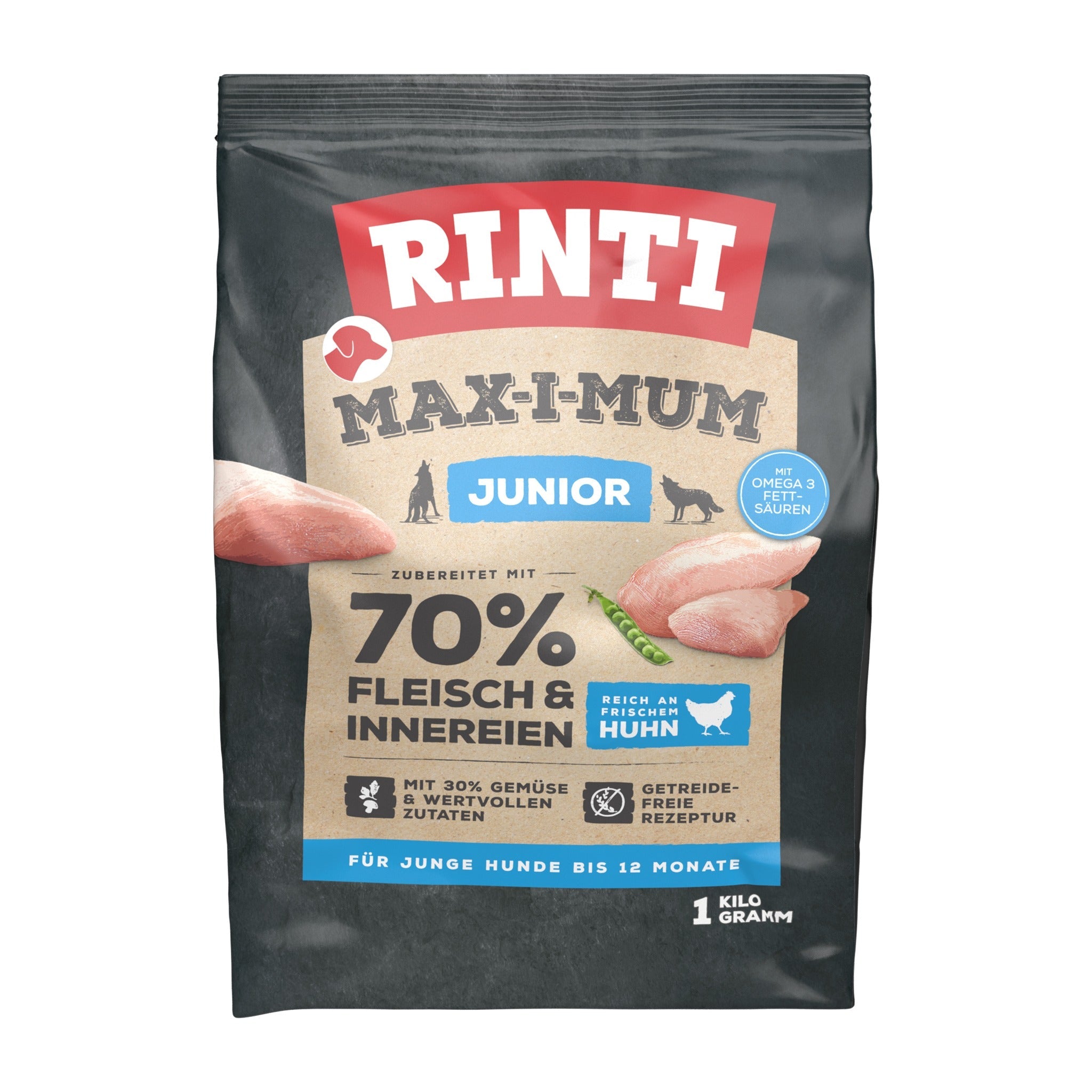 RINTI Max - i - Mum Junior Hundetrockenfutter - Huhn - Woofshack