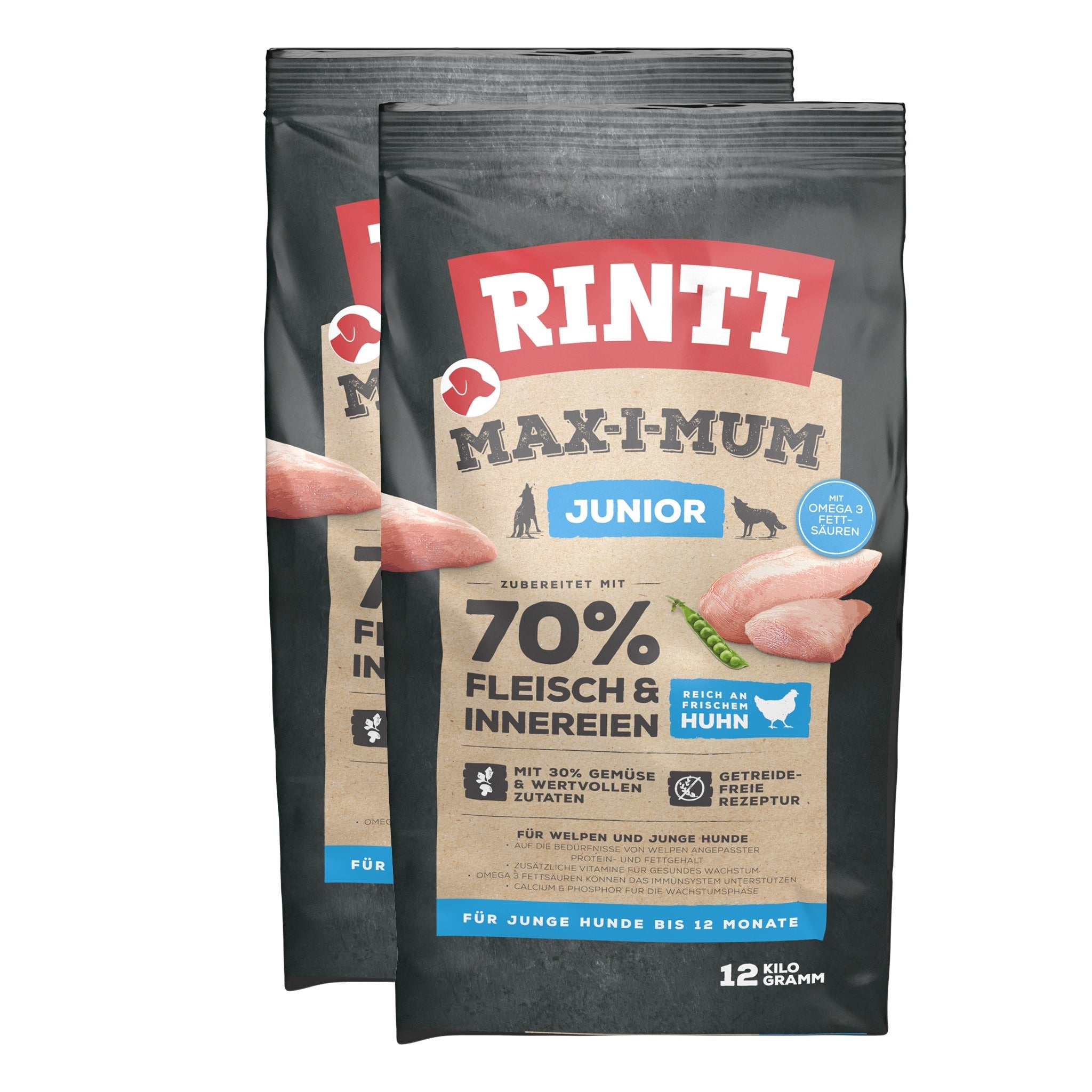 RINTI Max - i - Mum Junior Hundetrockenfutter - Huhn - Woofshack