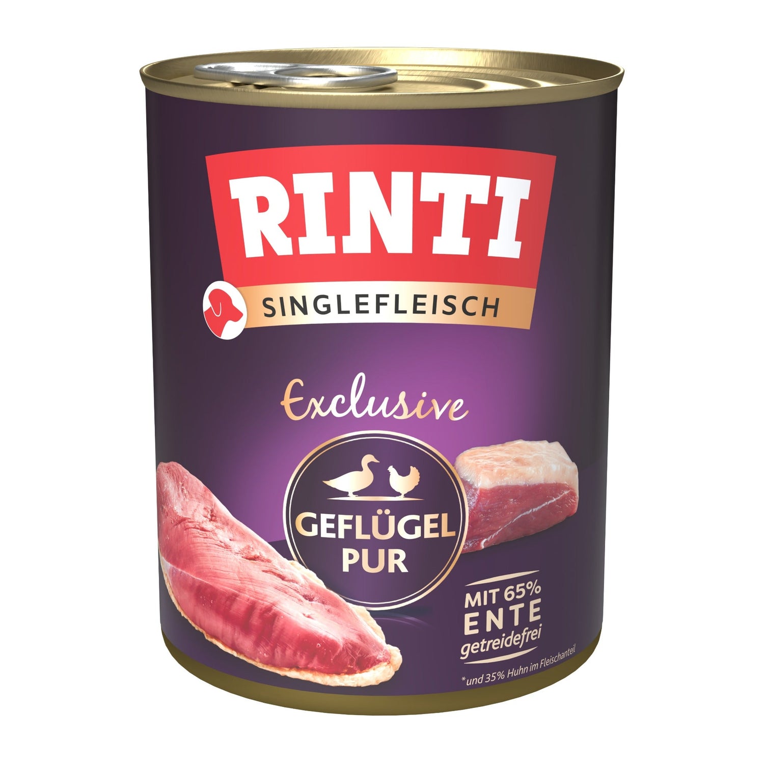 RINTI Singlefleisch Exclusive Geflügel Pur - Hunde Nassfutter - Woofshack