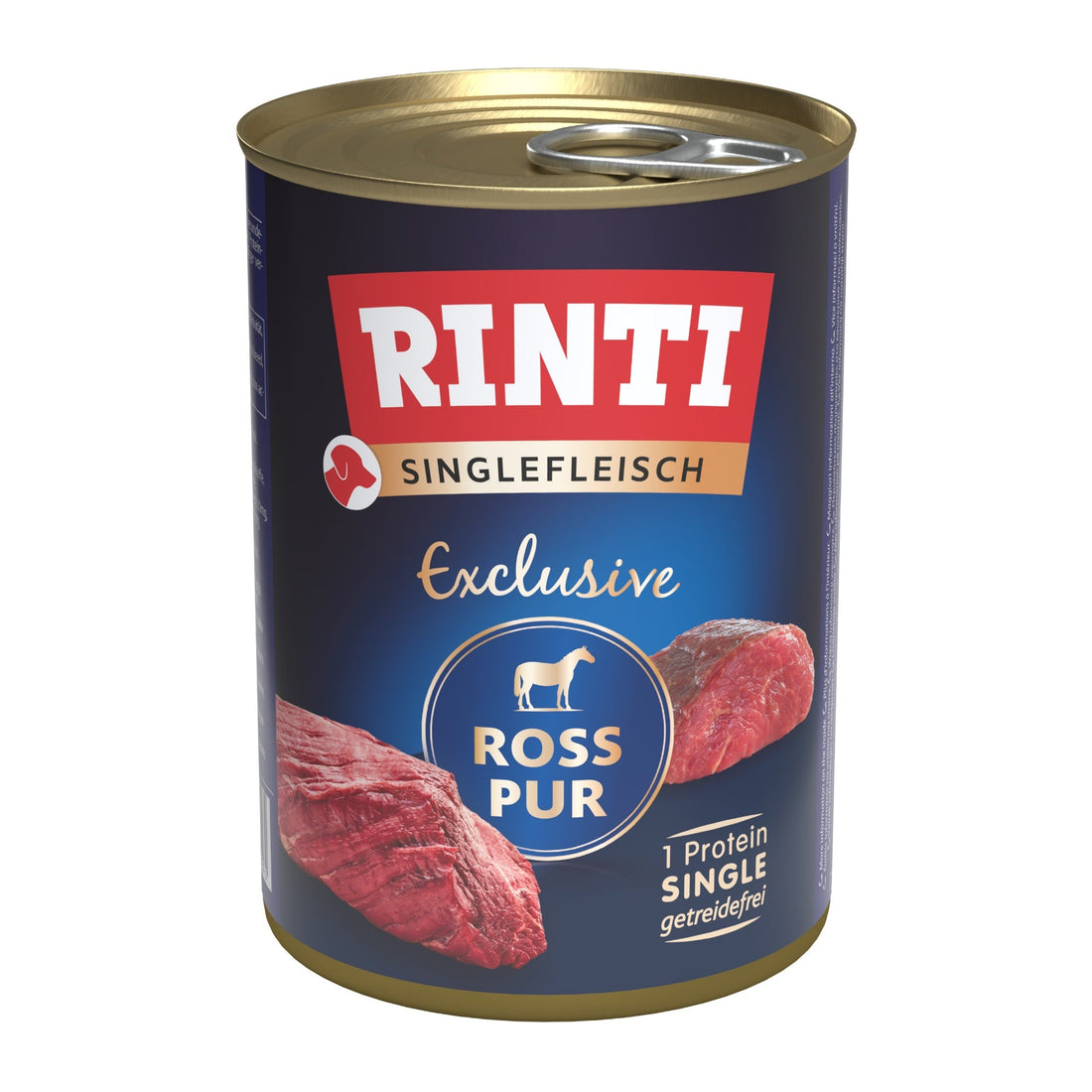 RINTI Singlefleisch Exclusive Ross Pur - Hunde Nassfutter - Woofshack