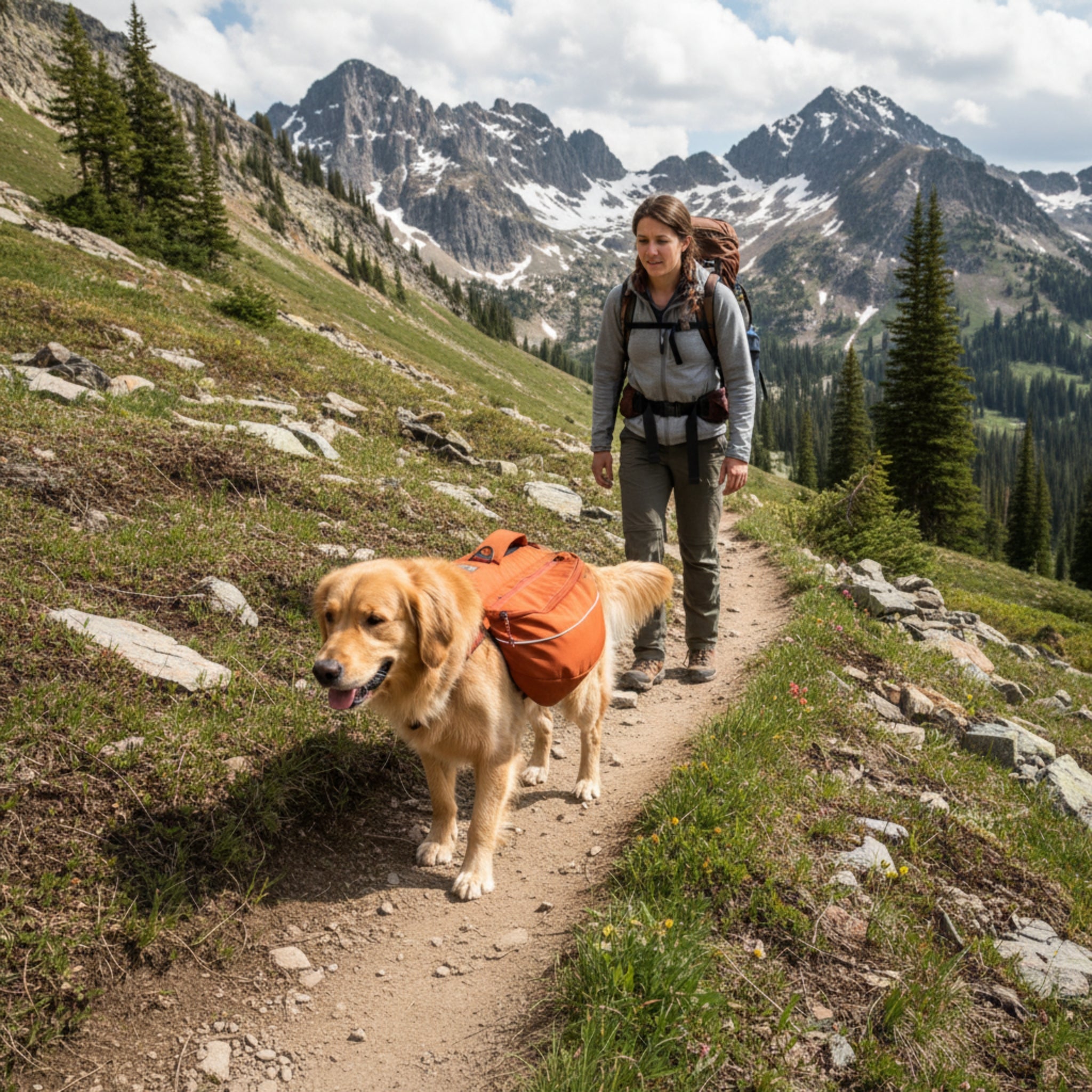 Ruffwear Approach Pack – Ergonomischer Hunderucksack mit Satteltaschen für aktive Hunde auf Trekking &amp; Wandertouren - Woofshack
