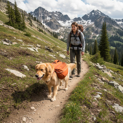 Ruffwear Approach Pack – Ergonomischer Hunderucksack mit Satteltaschen für aktive Hunde auf Trekking &amp; Wandertouren - Woofshack