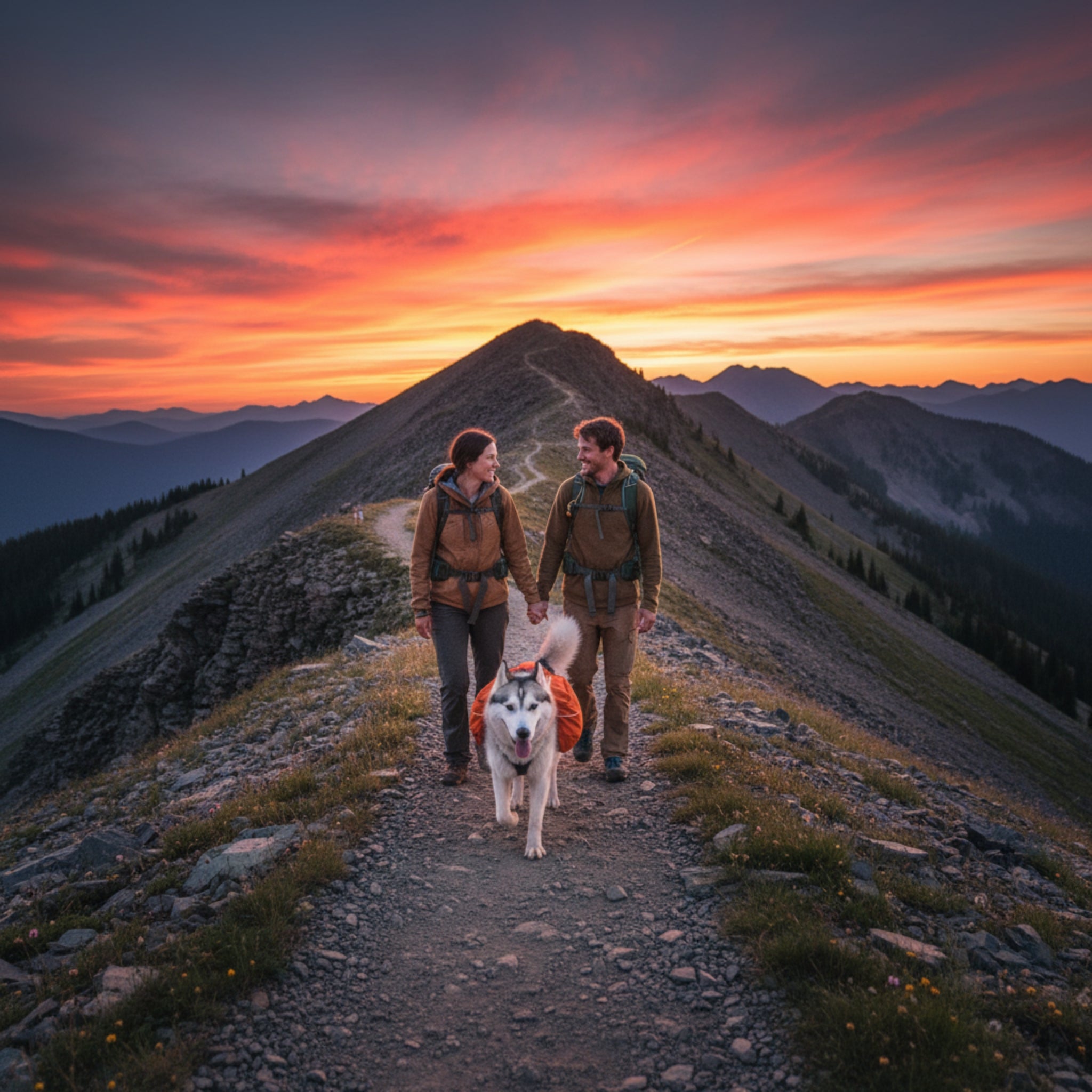 Ruffwear Approach Pack – Ergonomischer Hunderucksack mit Satteltaschen für aktive Hunde auf Trekking &amp; Wandertouren - Woofshack