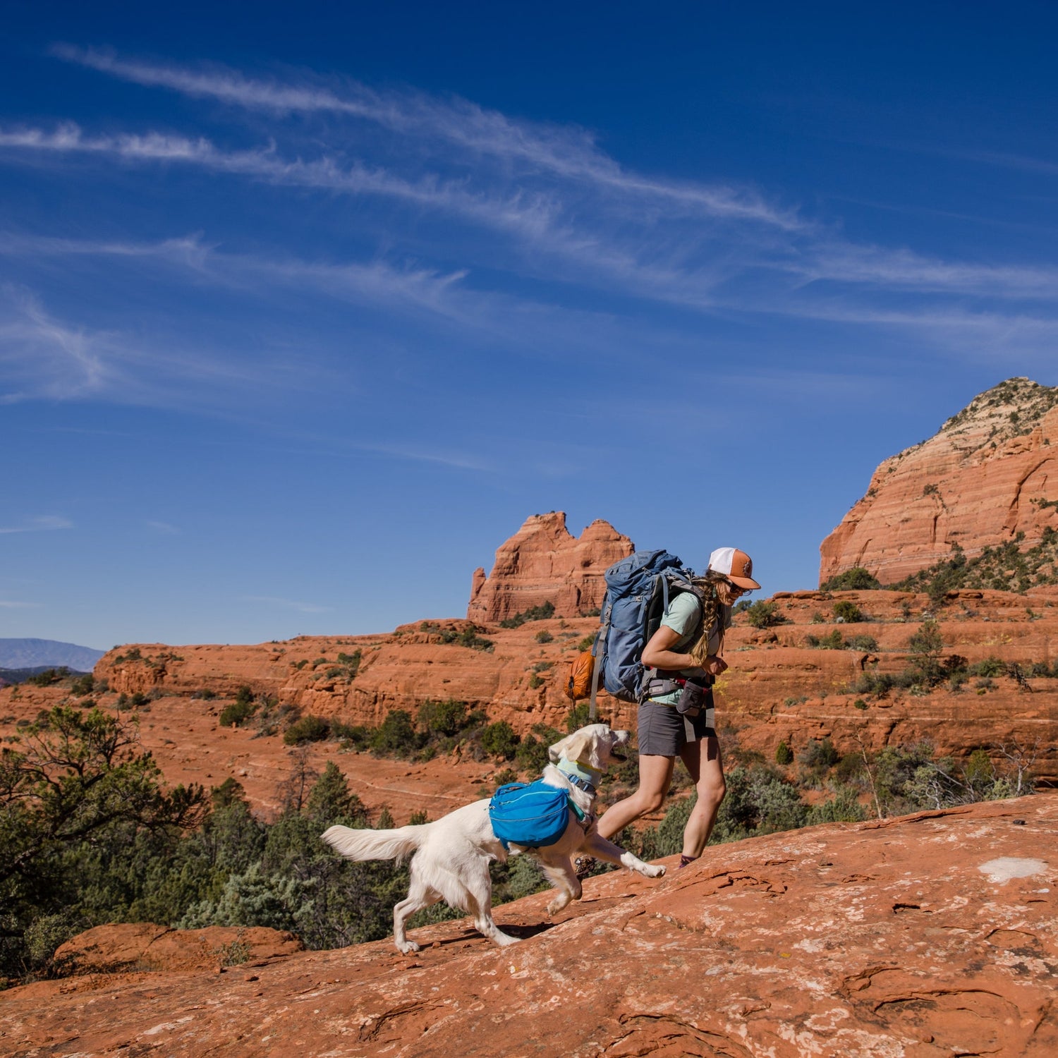 Ruffwear Approach Pack – Ergonomischer Hunderucksack mit Satteltaschen für aktive Hunde auf Trekking &amp; Wandertouren - Woofshack