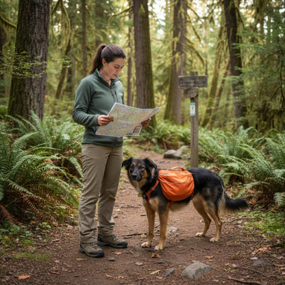 Ruffwear Approach Pack – Ergonomischer Hunderucksack mit Satteltaschen für aktive Hunde auf Trekking &amp; Wandertouren - Woofshack
