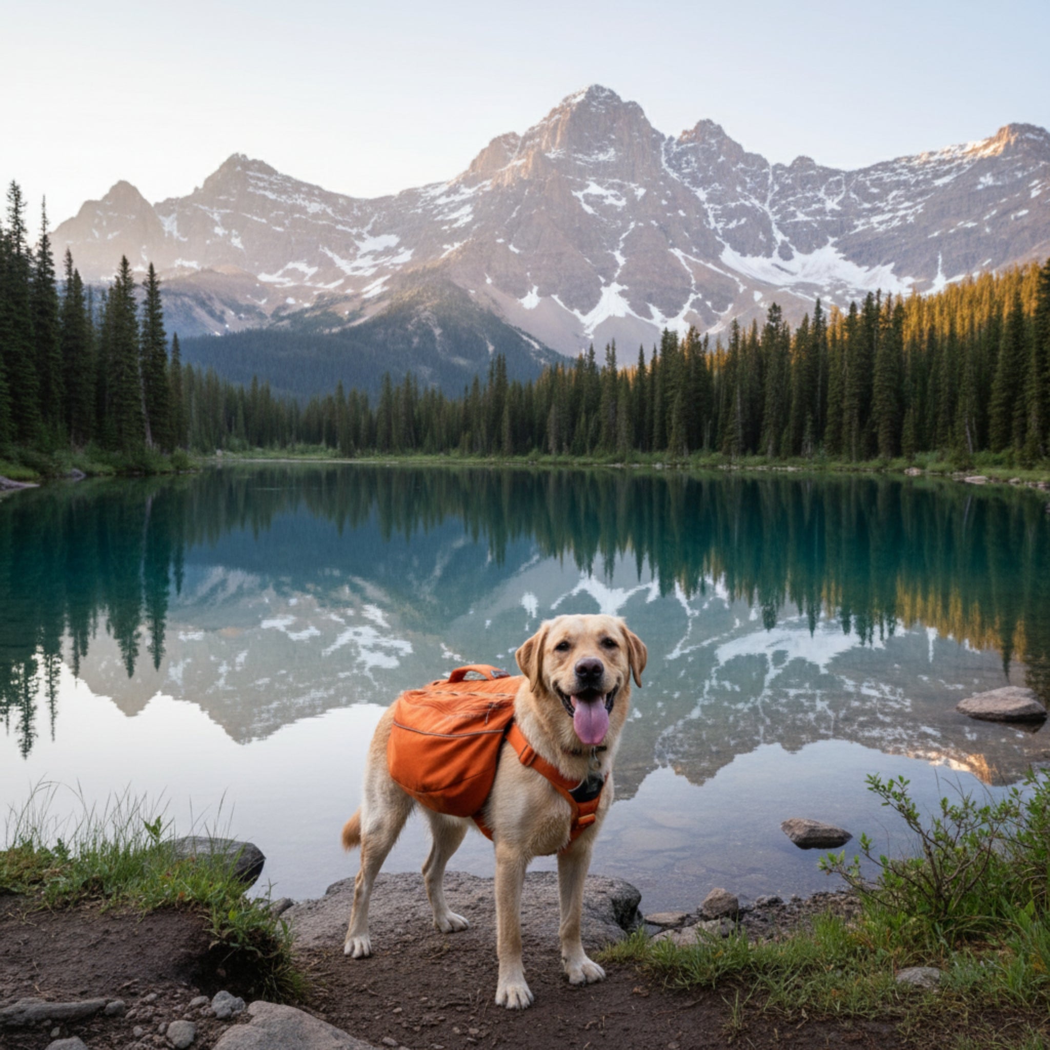 Ruffwear Approach Pack – Ergonomischer Hunderucksack mit Satteltaschen für aktive Hunde auf Trekking &amp; Wandertouren - Woofshack