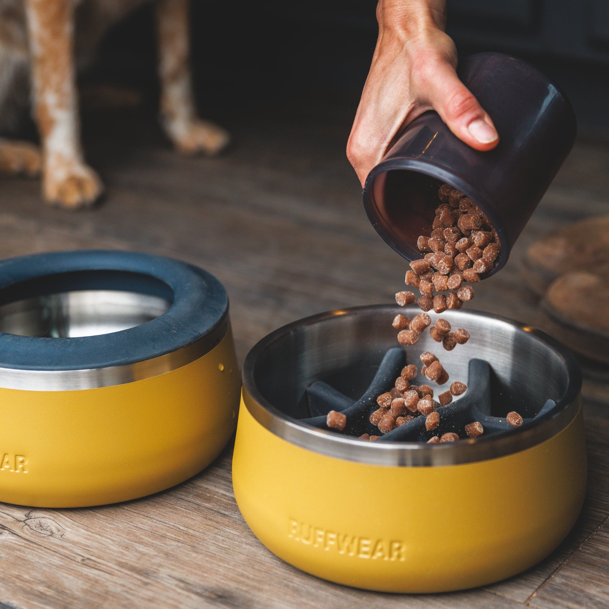 Ruffwear Basecamp Bowl – Robuster Premium Hundenapf aus Edelstahl für Outdoor - Abenteuer &amp; Zuhause - Woofshack