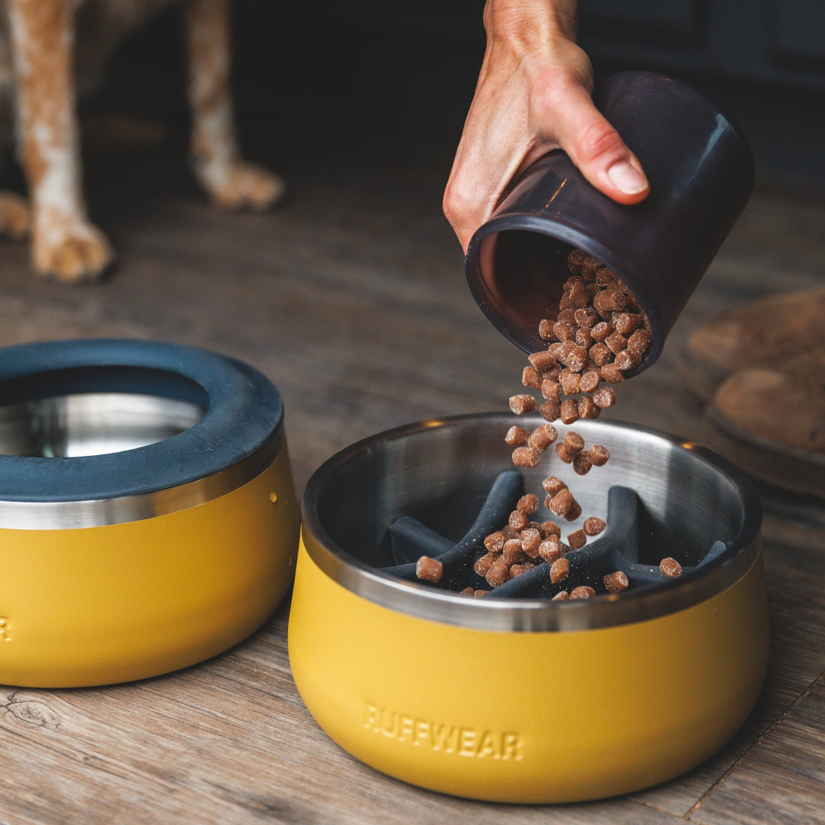 Ruffwear Basecamp Slow Feeder Insert – Anti - Schling - Einsatz für gesünderes Fressen &amp; bessere Verdauung - Woofshack