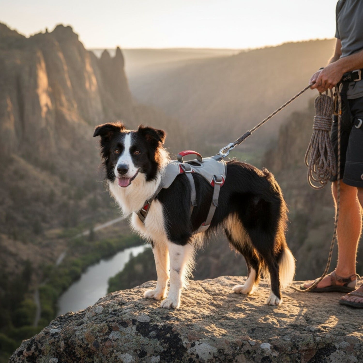 Ruffwear Doubleback Harness – Professionelles Abseilgeschirr für Hunde beim Klettern &amp; Bergsteigen - Woofshack