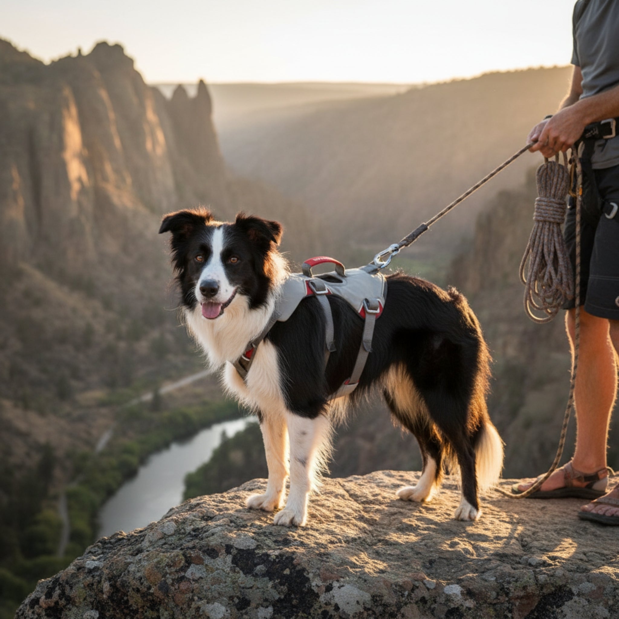Ruffwear Doubleback Harness – Professionelles Abseilgeschirr für Hunde beim Klettern &amp; Bergsteigen - Woofshack