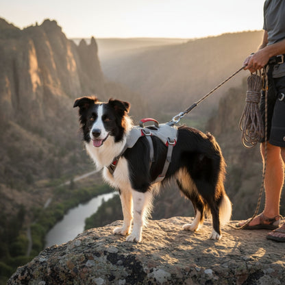 Ruffwear Doubleback Harness – Professionelles Abseilgeschirr für Hunde beim Klettern &amp; Bergsteigen - Woofshack