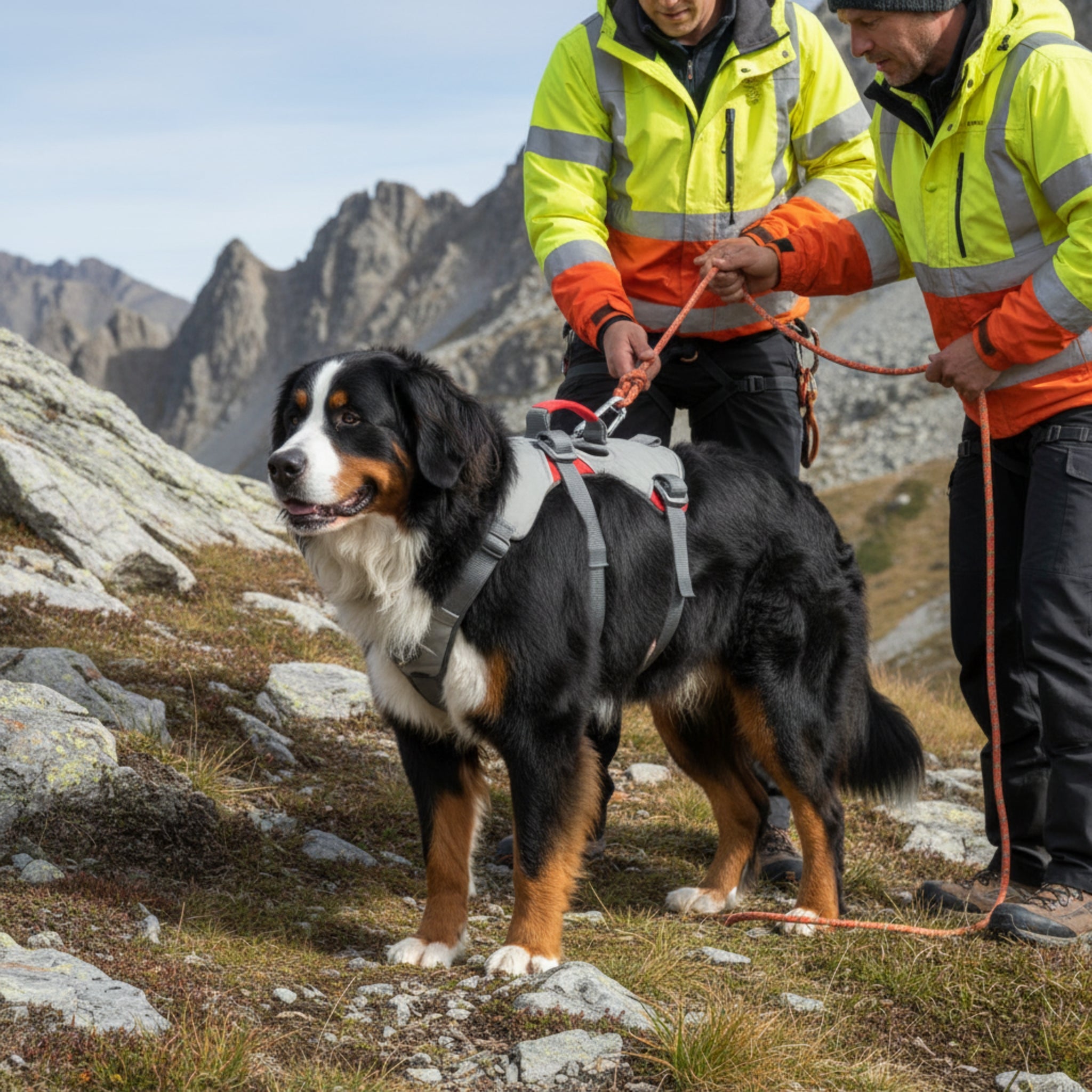 Ruffwear Doubleback Harness – Professionelles Abseilgeschirr für Hunde beim Klettern &amp; Bergsteigen - Woofshack