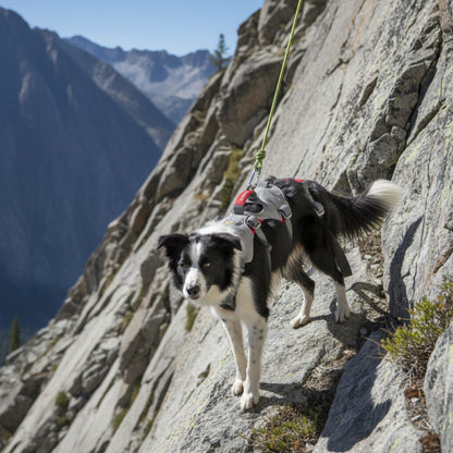 Ruffwear Doubleback Harness – Professionelles Abseilgeschirr für Hunde beim Klettern &amp; Bergsteigen - Woofshack