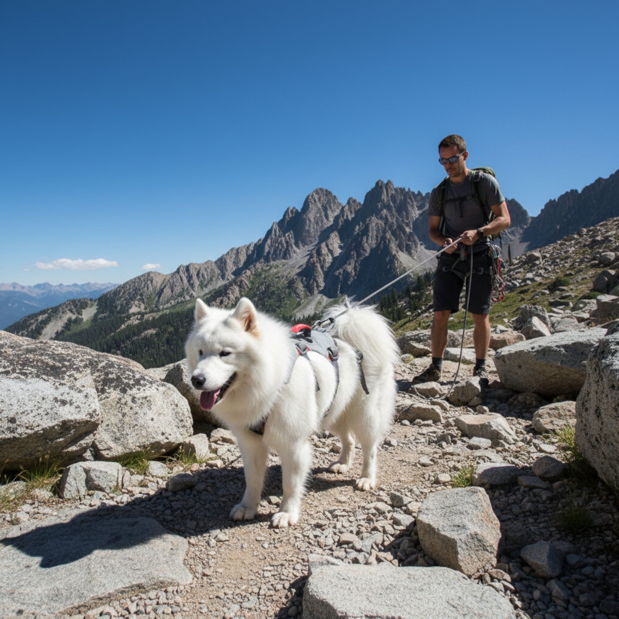 Ruffwear Doubleback Harness – Professionelles Abseilgeschirr für Hunde beim Klettern &amp; Bergsteigen - Woofshack