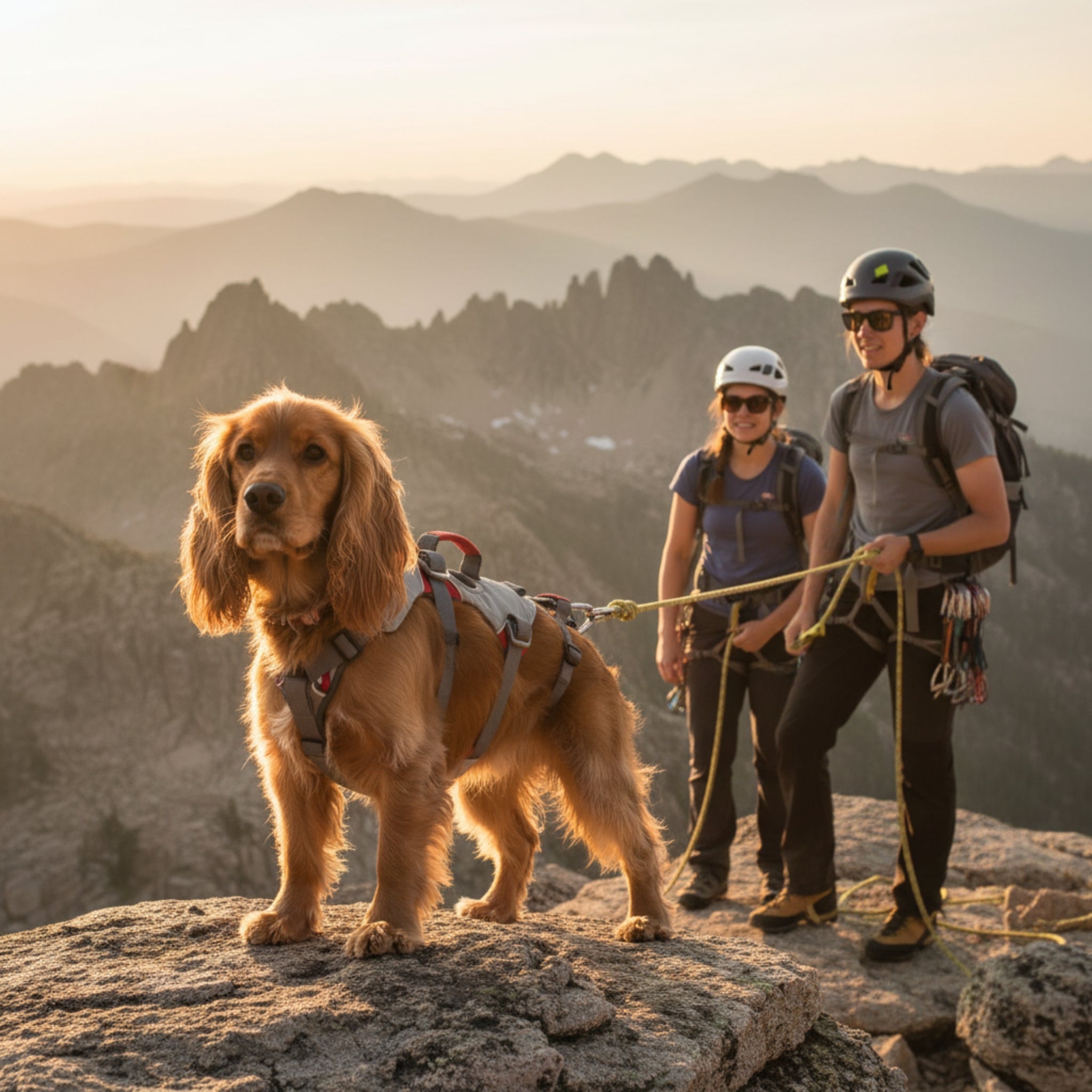 Ruffwear Doubleback Harness – Professionelles Abseilgeschirr für Hunde beim Klettern &amp; Bergsteigen - Woofshack