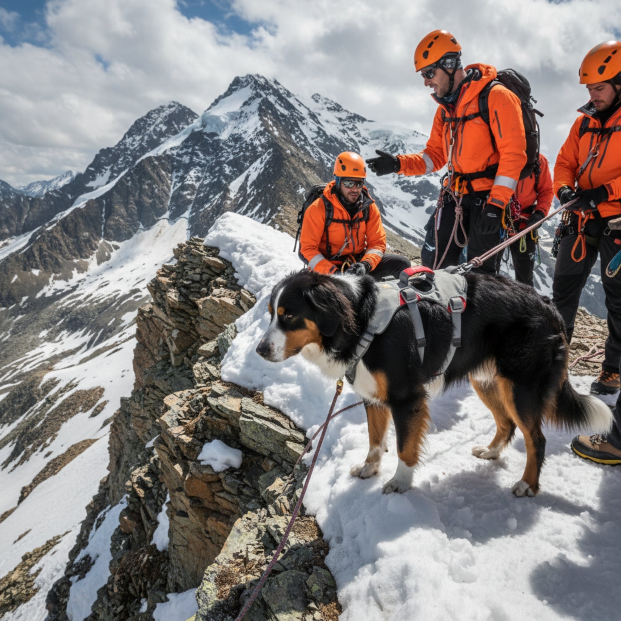 Ruffwear Doubleback Harness – Professionelles Abseilgeschirr für Hunde beim Klettern &amp; Bergsteigen - Woofshack