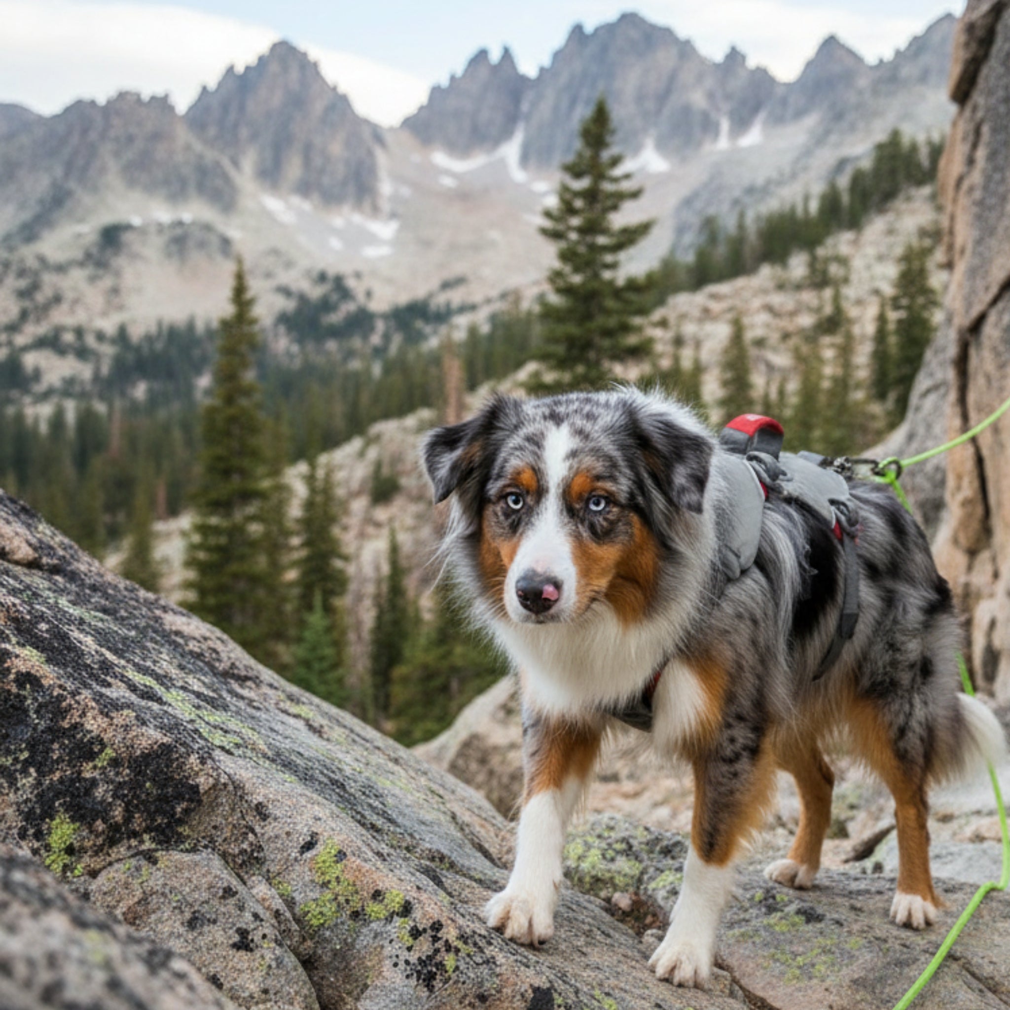 Ruffwear Doubleback Harness – Professionelles Abseilgeschirr für Hunde beim Klettern &amp; Bergsteigen - Woofshack
