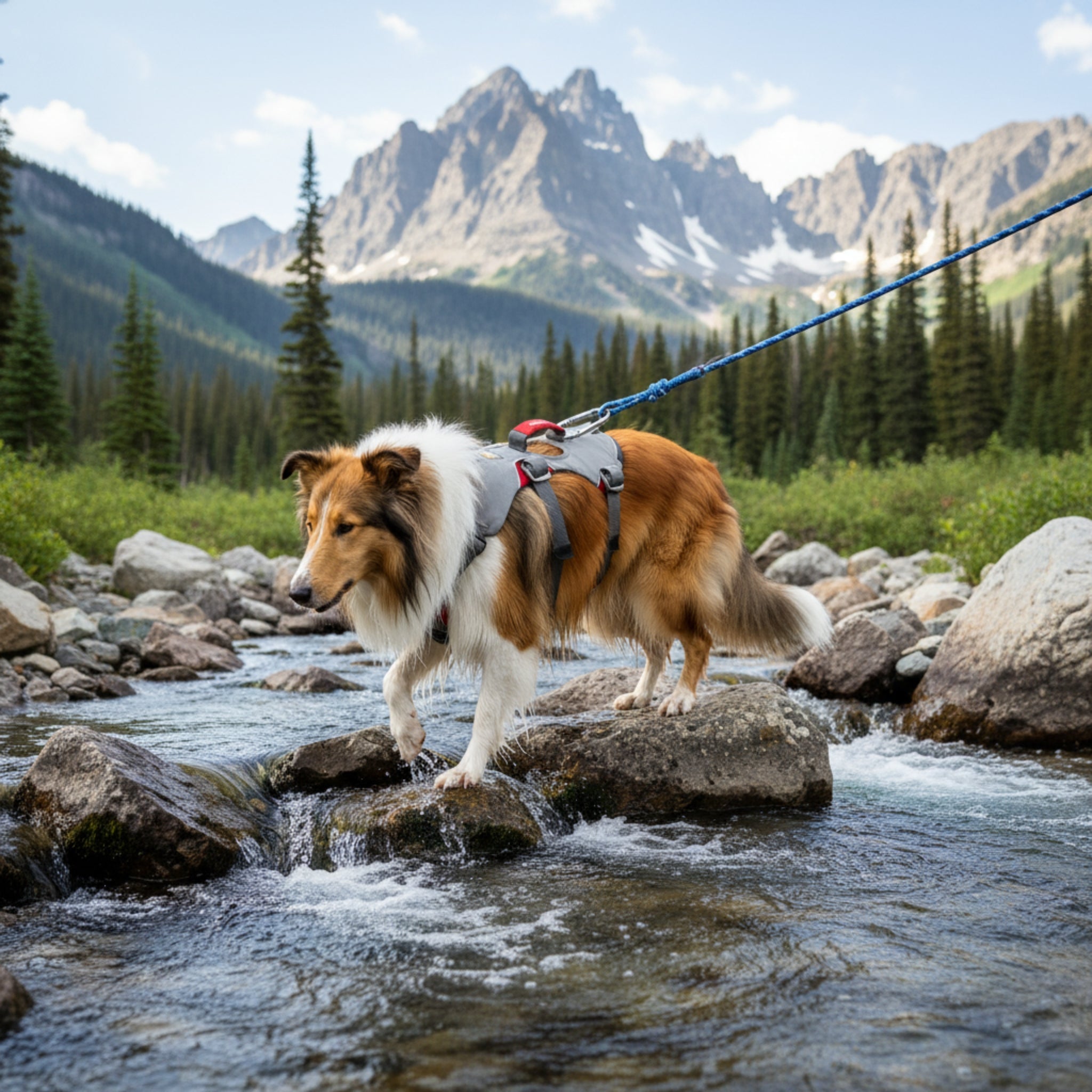 Ruffwear Doubleback Harness – Professionelles Abseilgeschirr für Hunde beim Klettern &amp; Bergsteigen - Woofshack