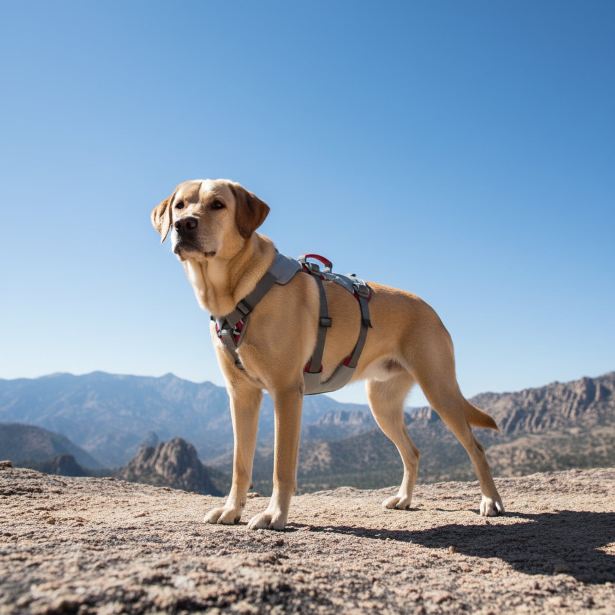 Ruffwear Doubleback Harness – Professionelles Abseilgeschirr für Hunde beim Klettern &amp; Bergsteigen - Woofshack