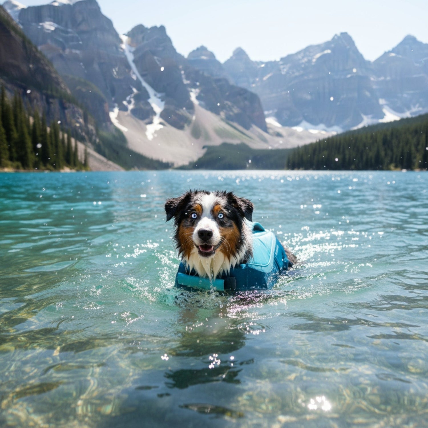 Ruffwear Float Coat Hundeschwimmweste – Maximaler Auftrieb &amp; Rettungsgriff für sicheres Schwimmen, Wassersport &amp; Bootstouren mit deinem Hund - Woofshack