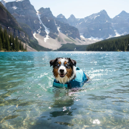 Ruffwear Float Coat Hundeschwimmweste – Maximaler Auftrieb &amp; Rettungsgriff für sicheres Schwimmen, Wassersport &amp; Bootstouren mit deinem Hund - Woofshack