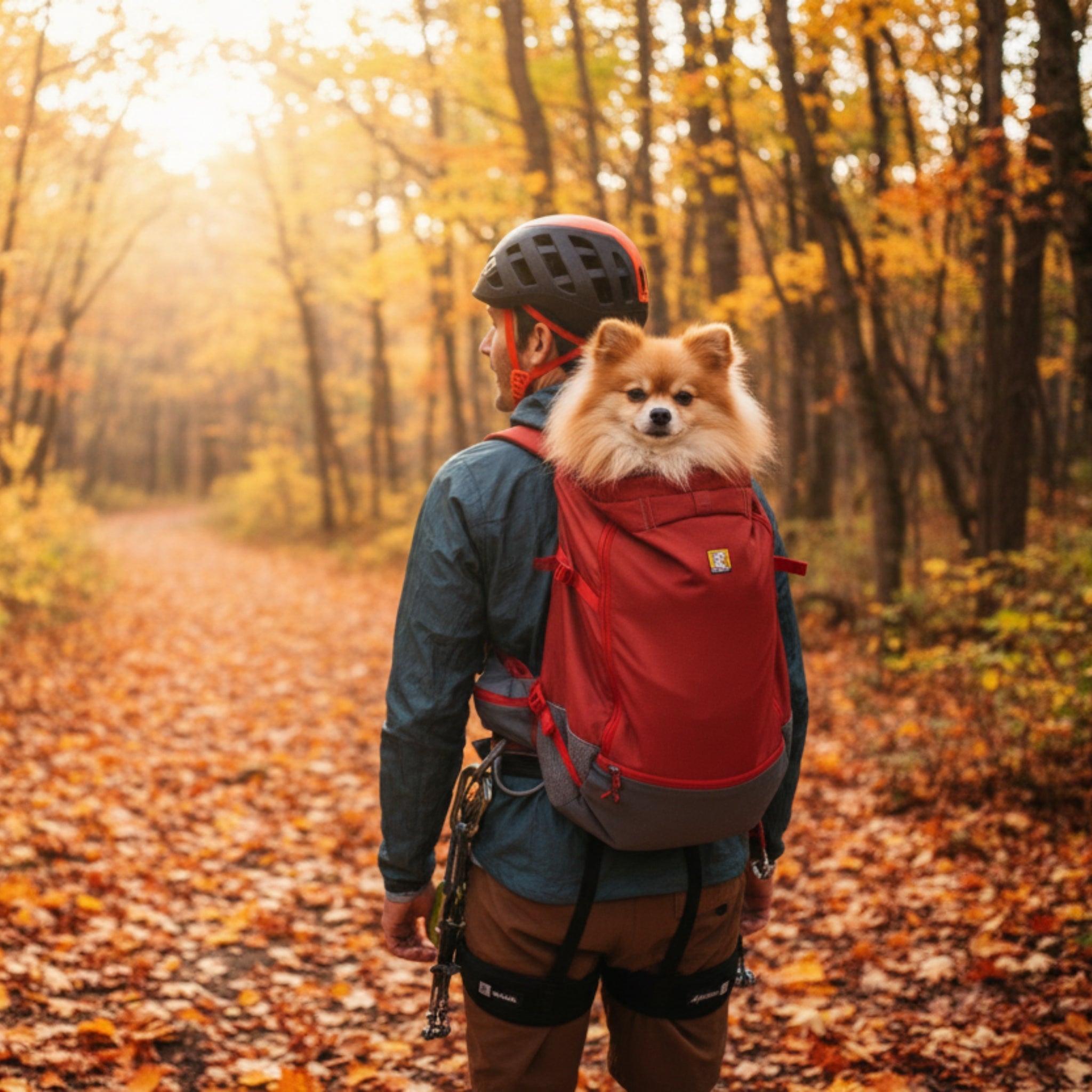 Ruffwear Hitch Hiker Dog Backpack Carrier – Komfortable Hunderucksack - Tragetasche für Abenteuer &amp; sichere Transporte - Woofshack
