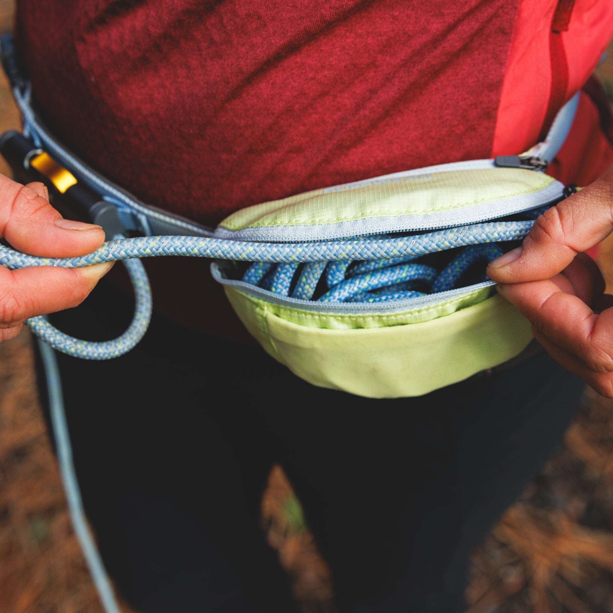 Ruffwear Hitch Hiker Leash – Premium Hüftleine mit verstellbarer Seilleine für freihändiges Wandern mit aktiven Hunden - Woofshack