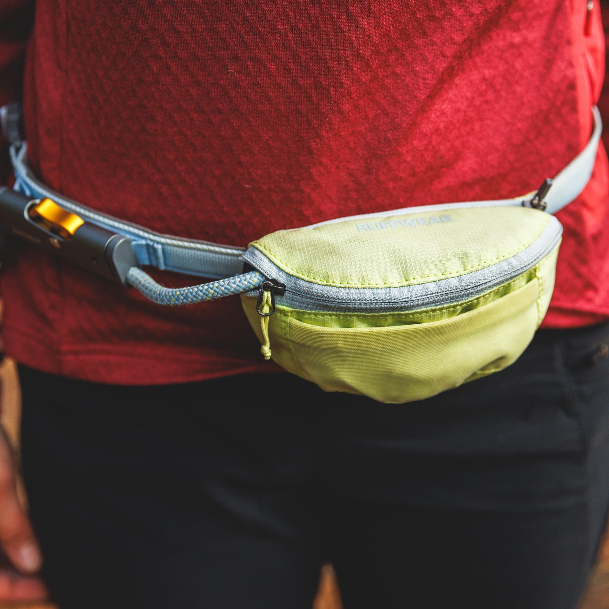 Ruffwear Hitch Hiker Leash – Premium Hüftleine mit verstellbarer Seilleine für freihändiges Wandern mit aktiven Hunden - Woofshack