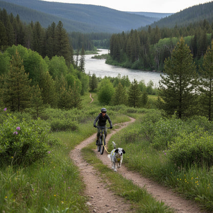 Ruffwear Omnijore Joring System – Komplettset für Canicross, Bikejöring &amp; Skijöring mit ergonomischem Zuggeschirr und elastischer Zugleine für aktive Hunde - Woofshack