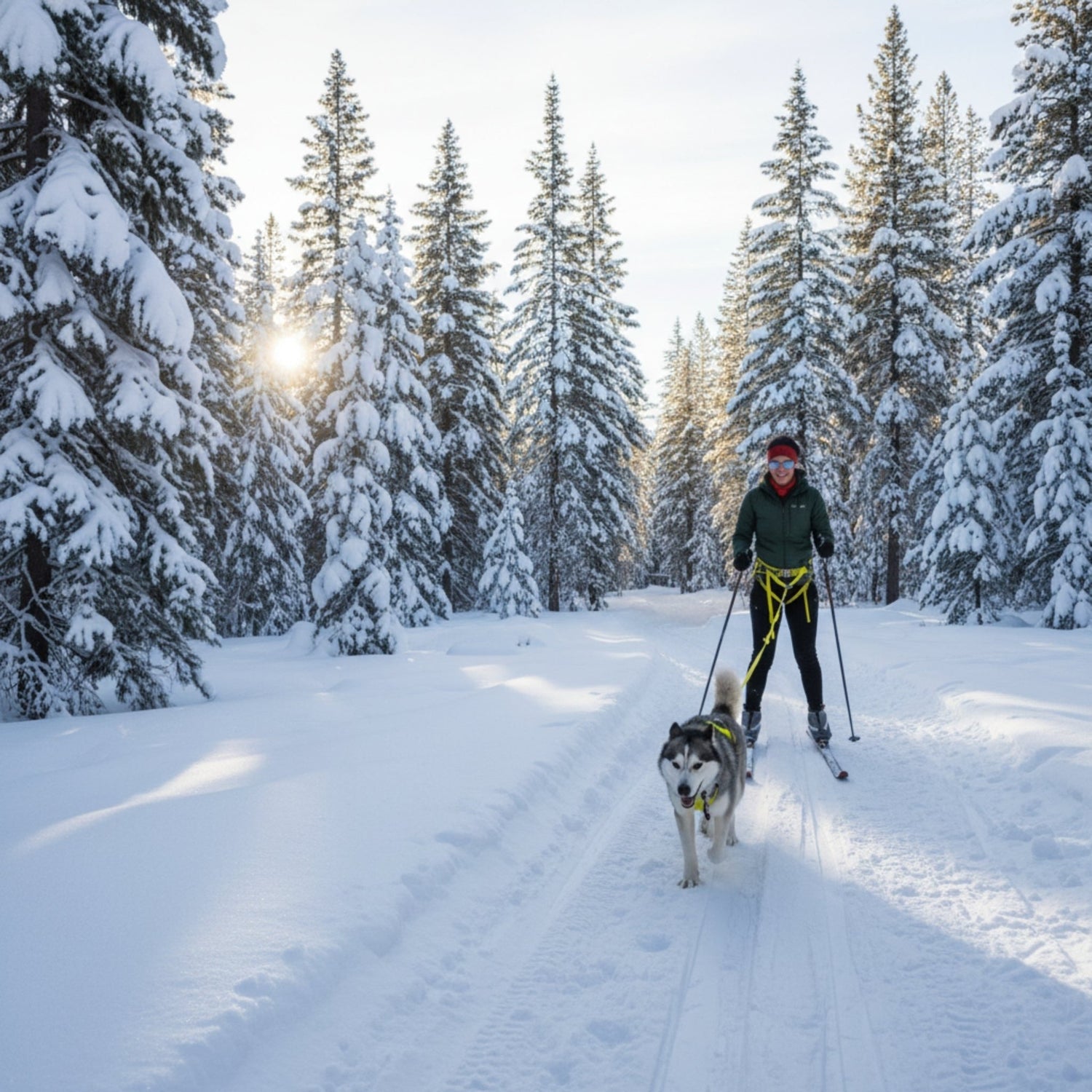 Ruffwear Omnijore Joring System – Komplettset für Canicross, Bikejöring &amp; Skijöring mit ergonomischem Zuggeschirr und elastischer Zugleine für aktive Hunde - Woofshack