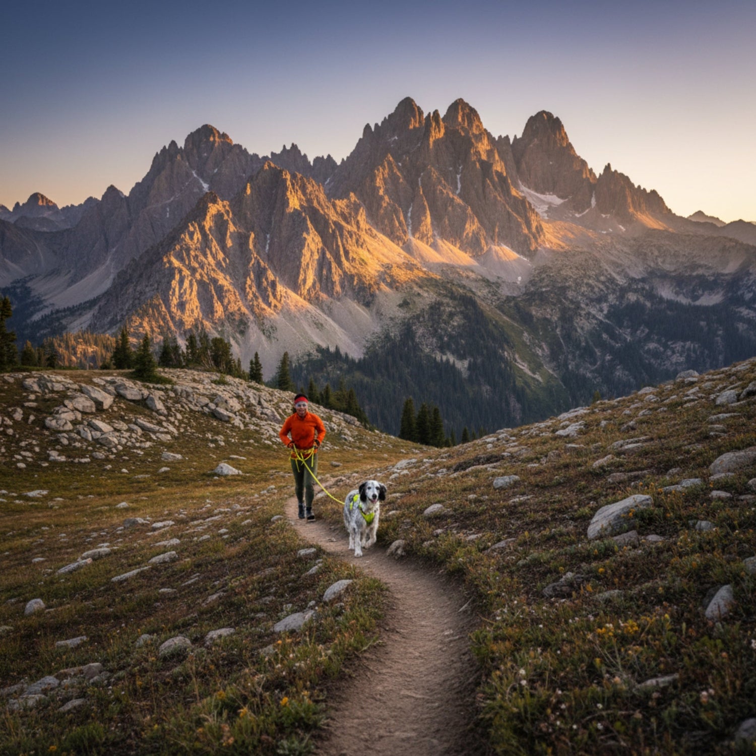 Ruffwear Omnijore Joring System – Komplettset für Canicross, Bikejöring &amp; Skijöring mit ergonomischem Zuggeschirr und elastischer Zugleine für aktive Hunde - Woofshack