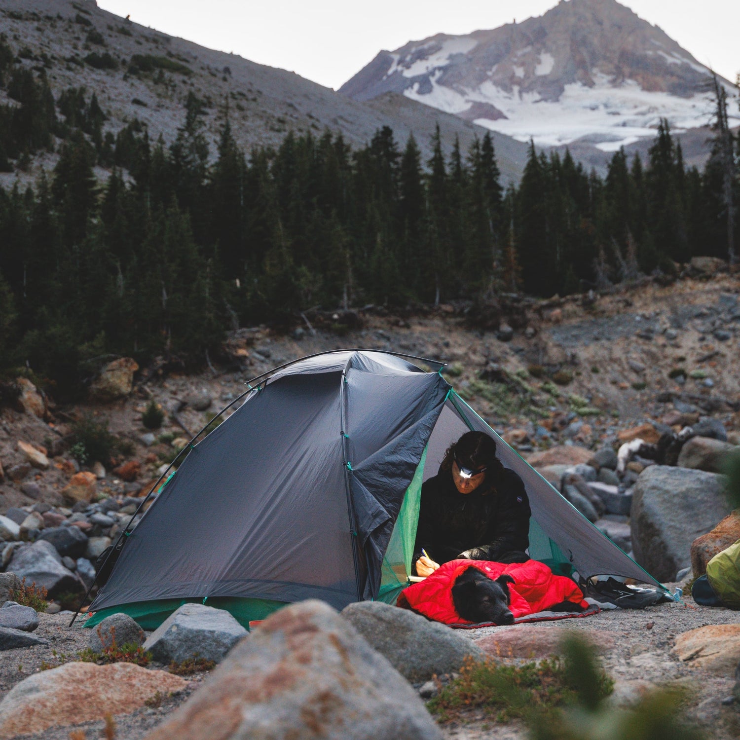 Ruffwear Palisades Sleep Poncho – Isolierter Outdoor - Schlafponcho für kalte Nächte und Camping - Abenteuer mit Hund - Woofshack