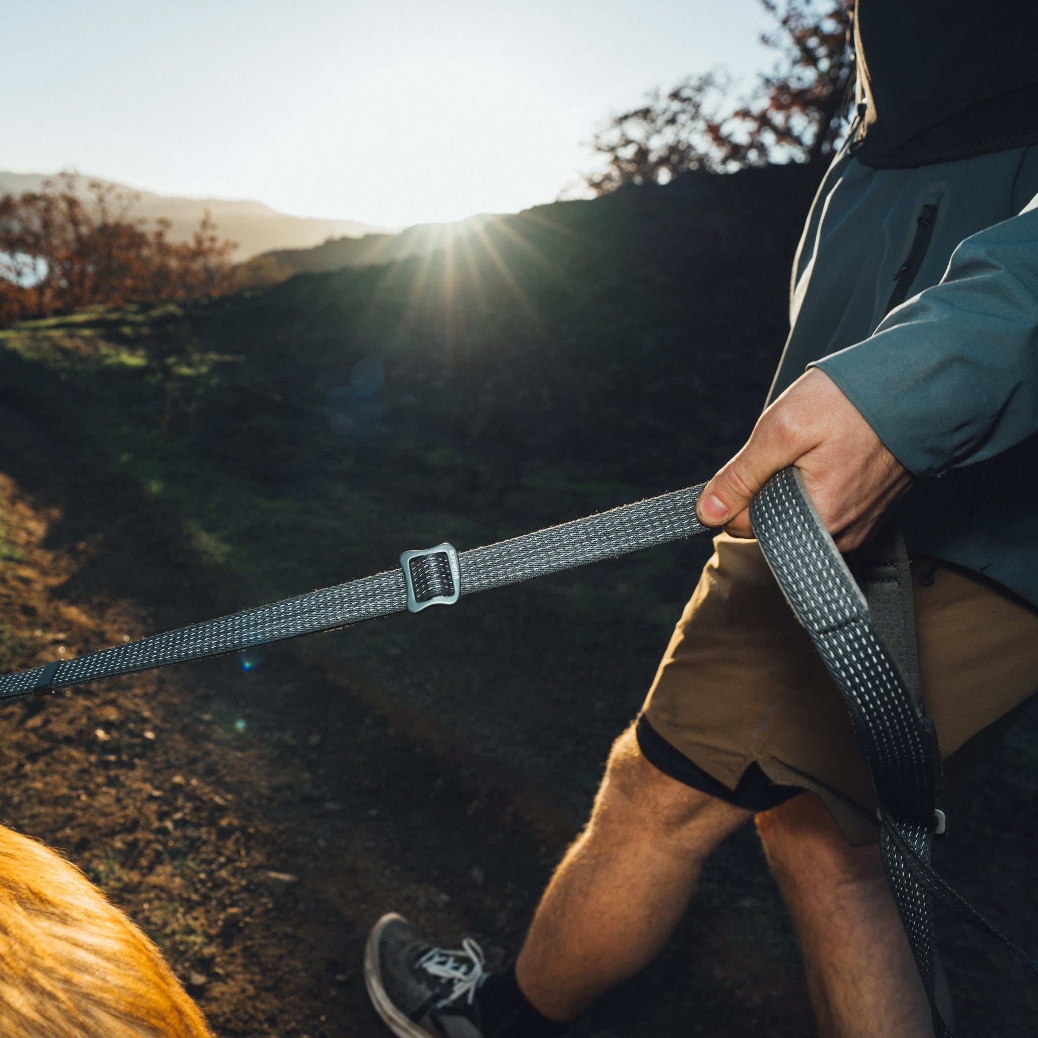 Ruffwear Ridgeline Leash – Reflektierende Hundeleine mit Crux Karabiner für sichere Abenteuer bei Tag und Nacht - Woofshack