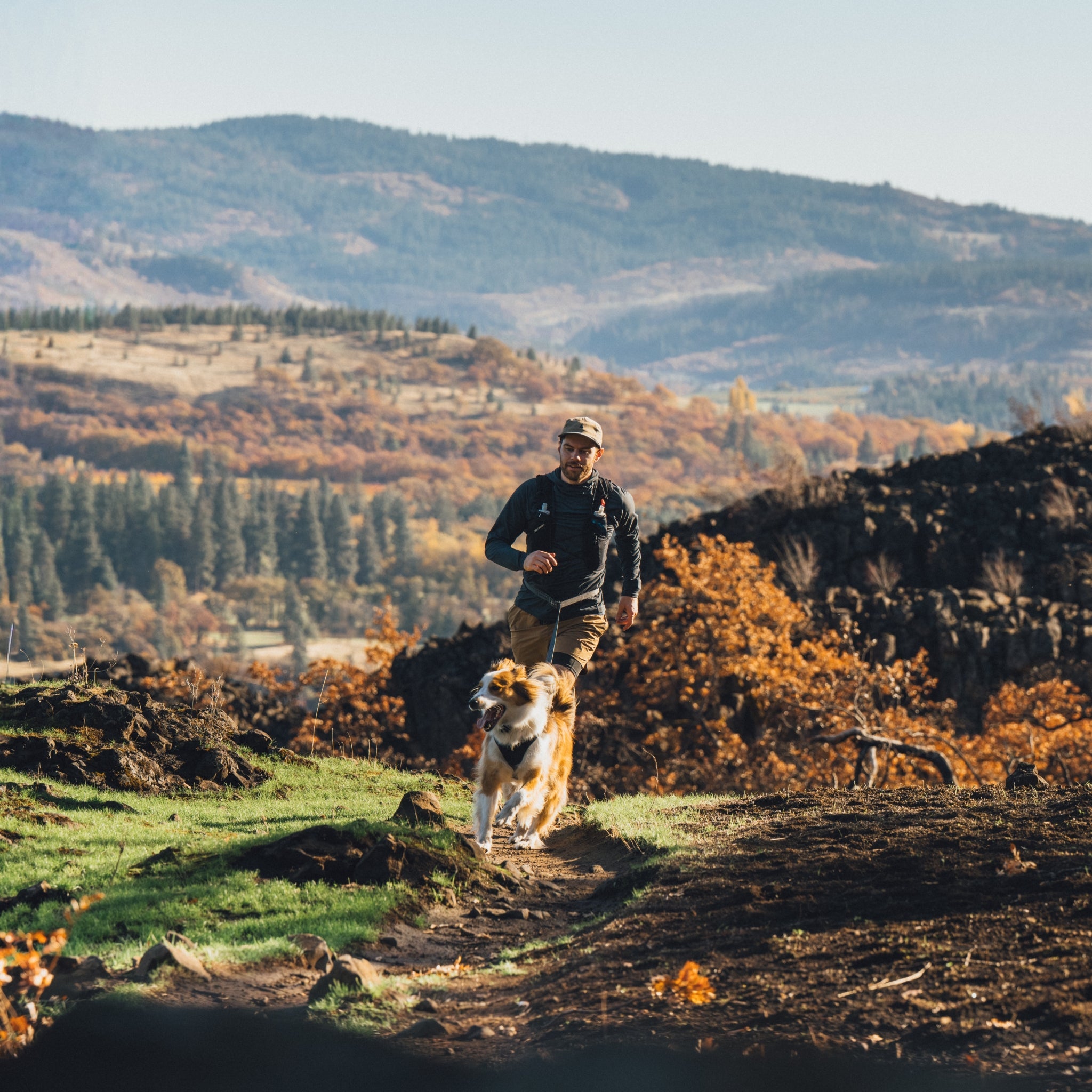 Ruffwear Ridgeline Leash – Reflektierende Hundeleine mit Crux Karabiner für sichere Abenteuer bei Tag und Nacht - Woofshack