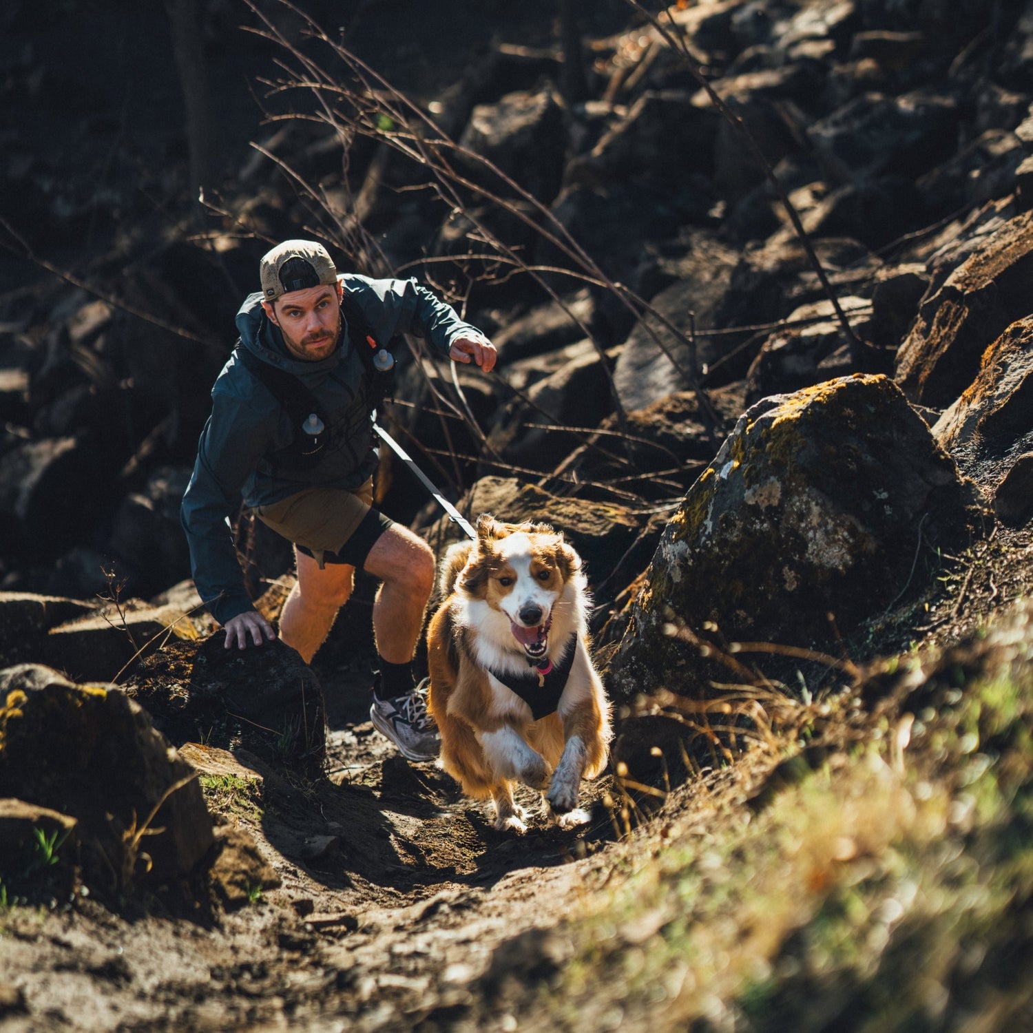 Ruffwear Ridgeline Leash – Reflektierende Hundeleine mit Crux Karabiner für sichere Abenteuer bei Tag und Nacht - Woofshack