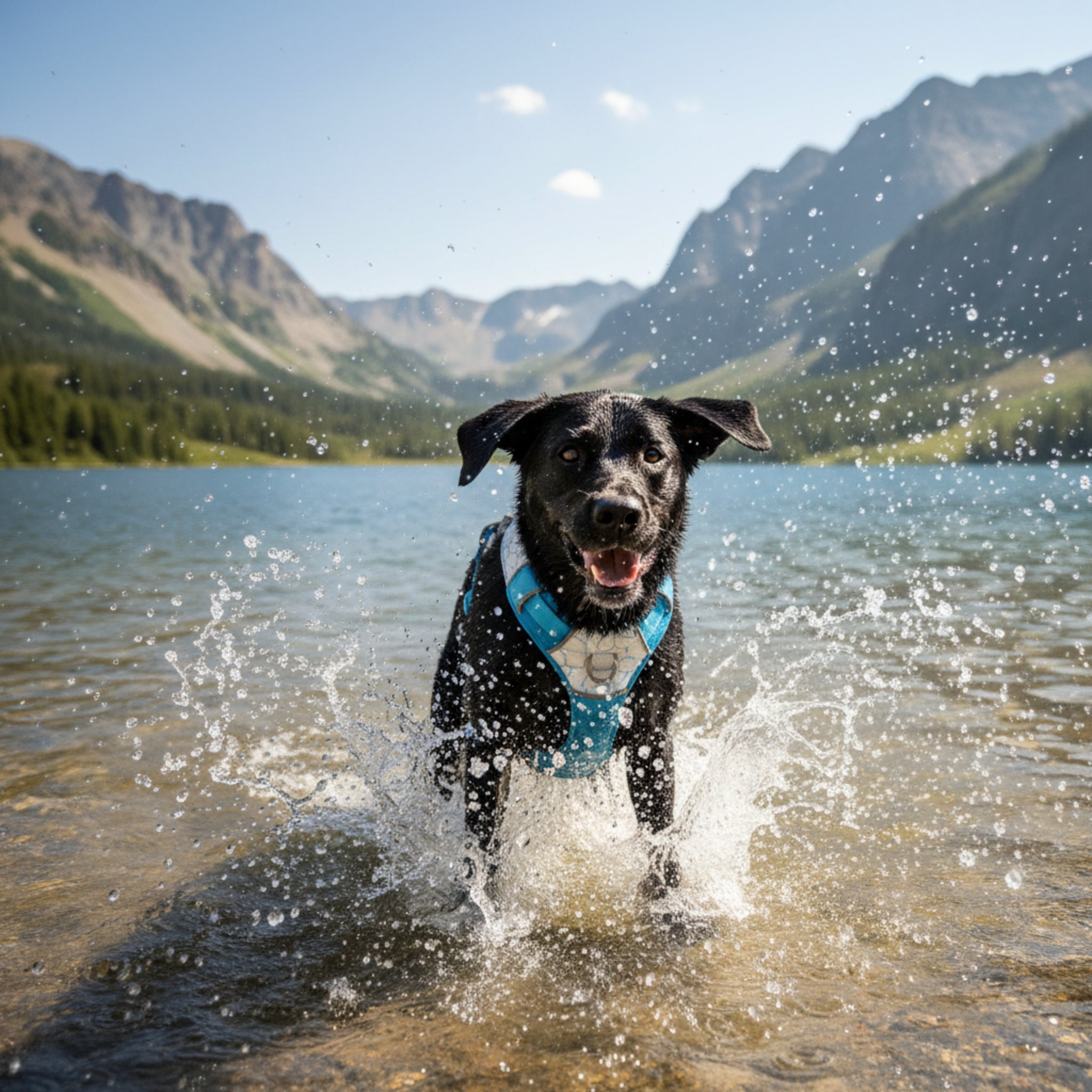 Ruffwear Swamp Cooler Harness – Kühlgeschirr für Hunde bei Hitze mit reflektierenden Elementen - Woofshack