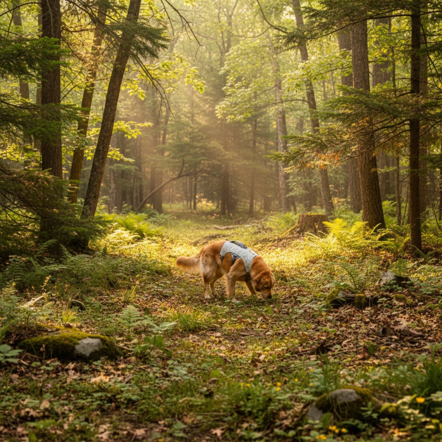 Ruffwear Swamp Cooler Harness – Kühlgeschirr für Hunde bei Hitze mit reflektierenden Elementen - Woofshack