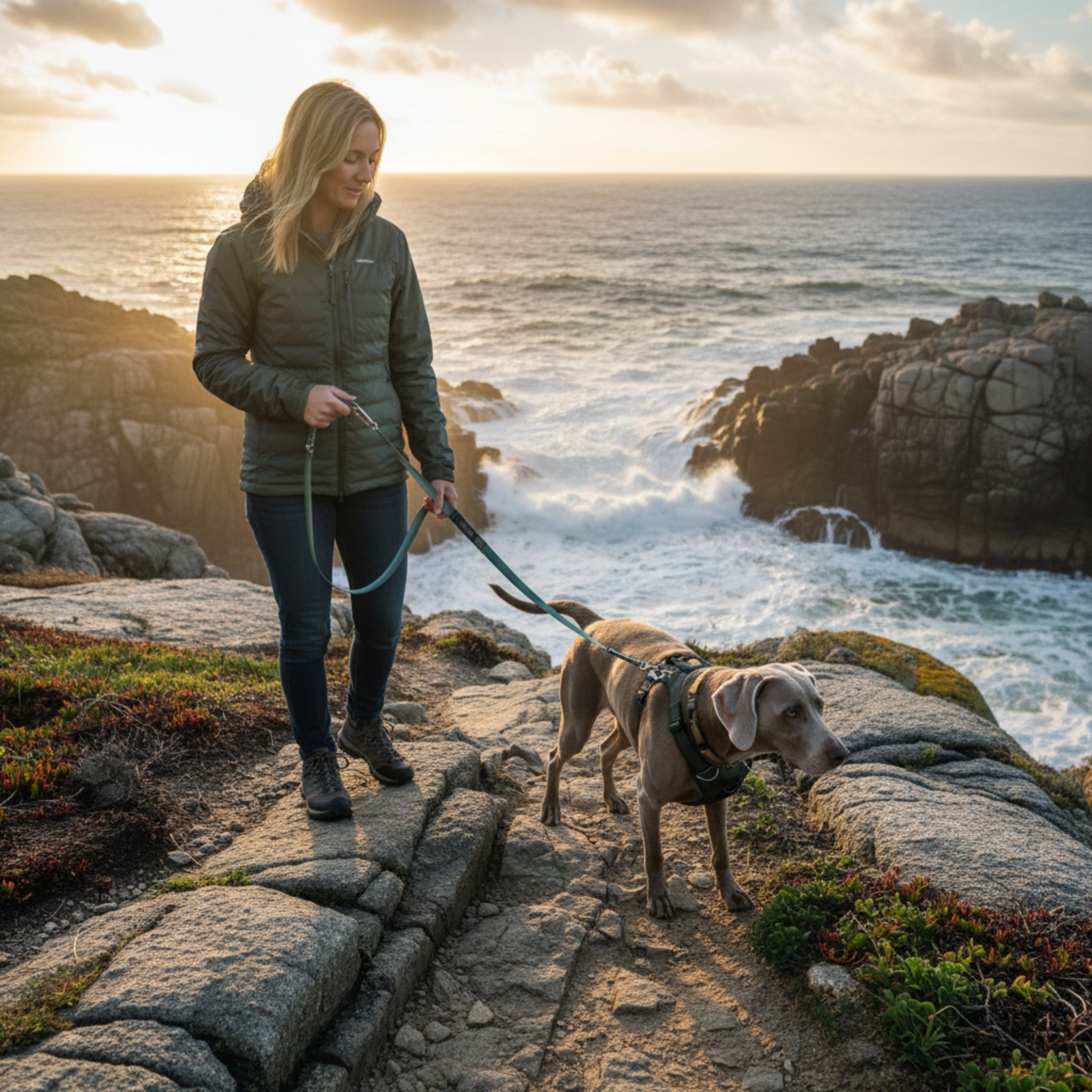 Ruffwear Switchbak Hundeleine - Rutschfester Griff für Kontrolle bei Nässe &amp; Regen - Woofshack