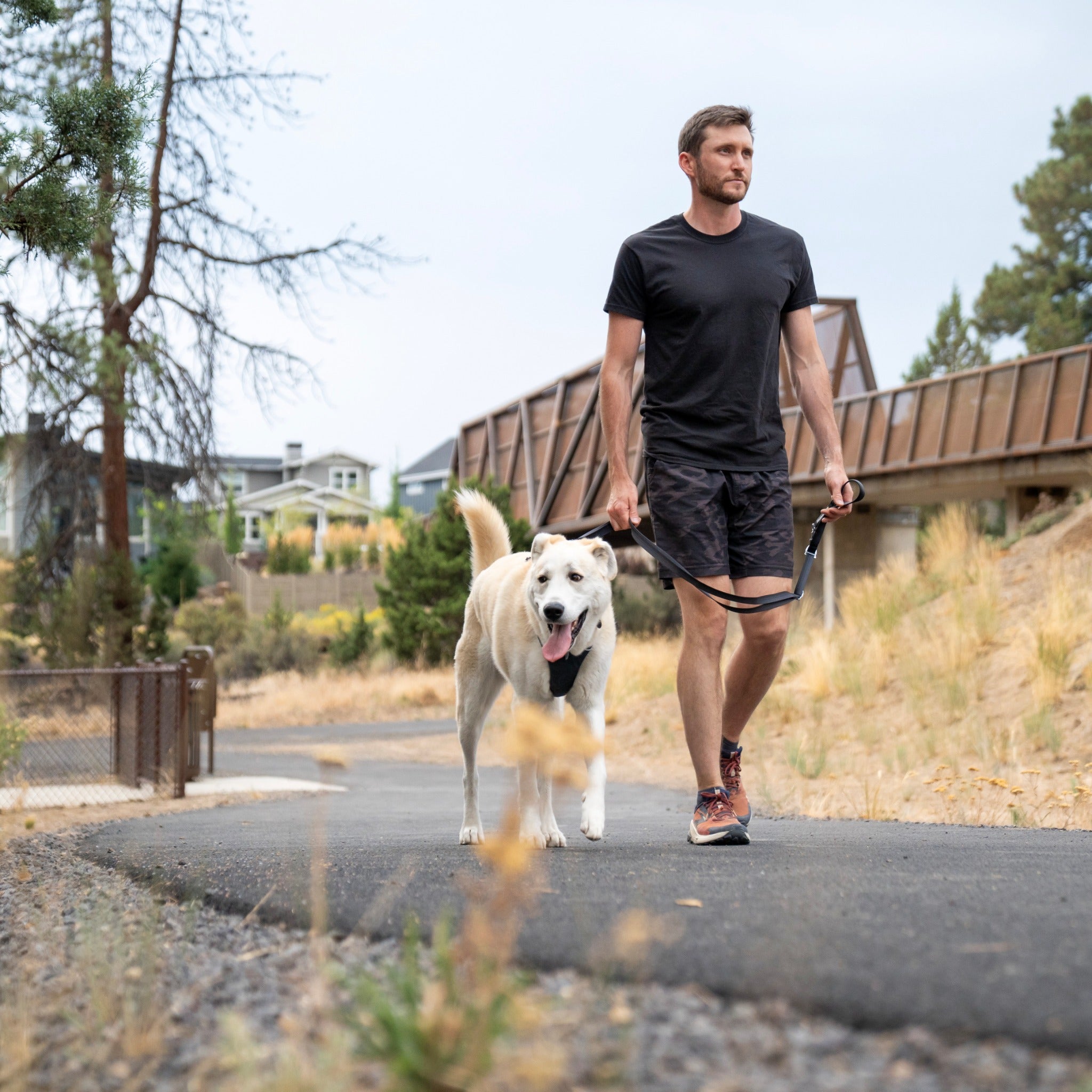 Ruffwear Switchbak Leash Hundeleine – Rutschfester Griff für perfekte Kontrolle bei Nässe, Regen &amp; Schnee | Schulterleine