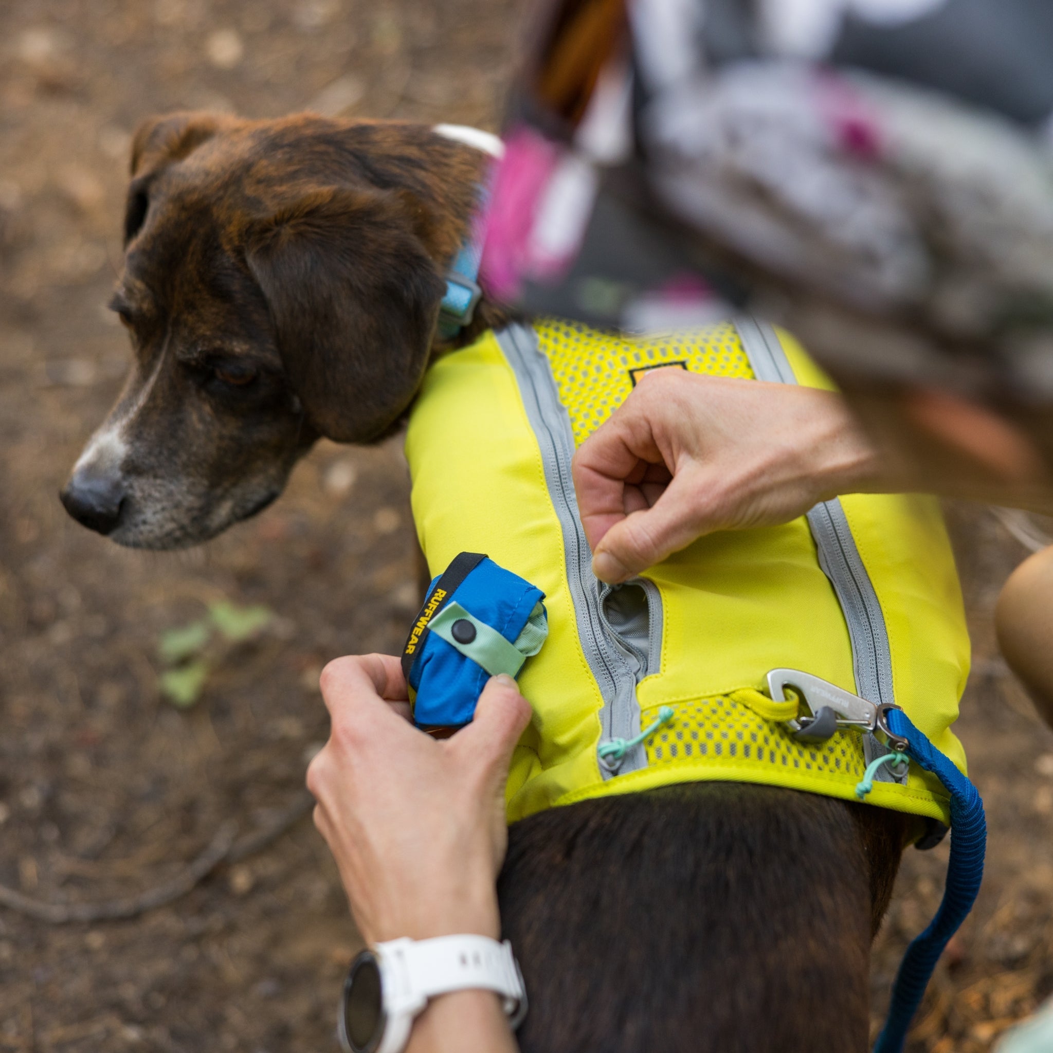 Ruffwear Trail Runner Running Vest – Ultraleichte Laufweste &amp; Trinkrucksack für aktive Hunde - Woofshack