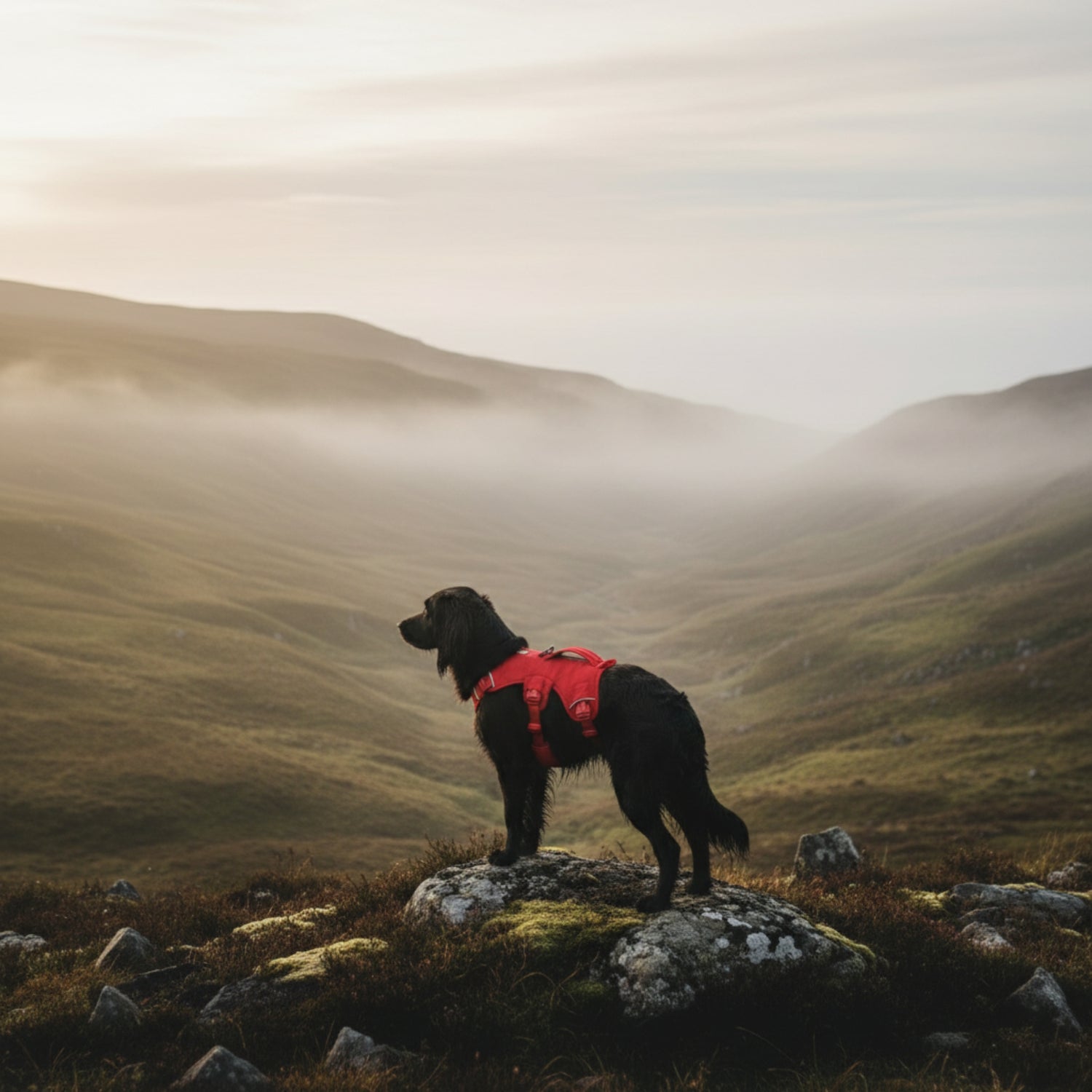 Ruffwear Web Master Hundegeschirr – Ausbruchsicheres 5-Punkt-Sicherheitsgeschirr