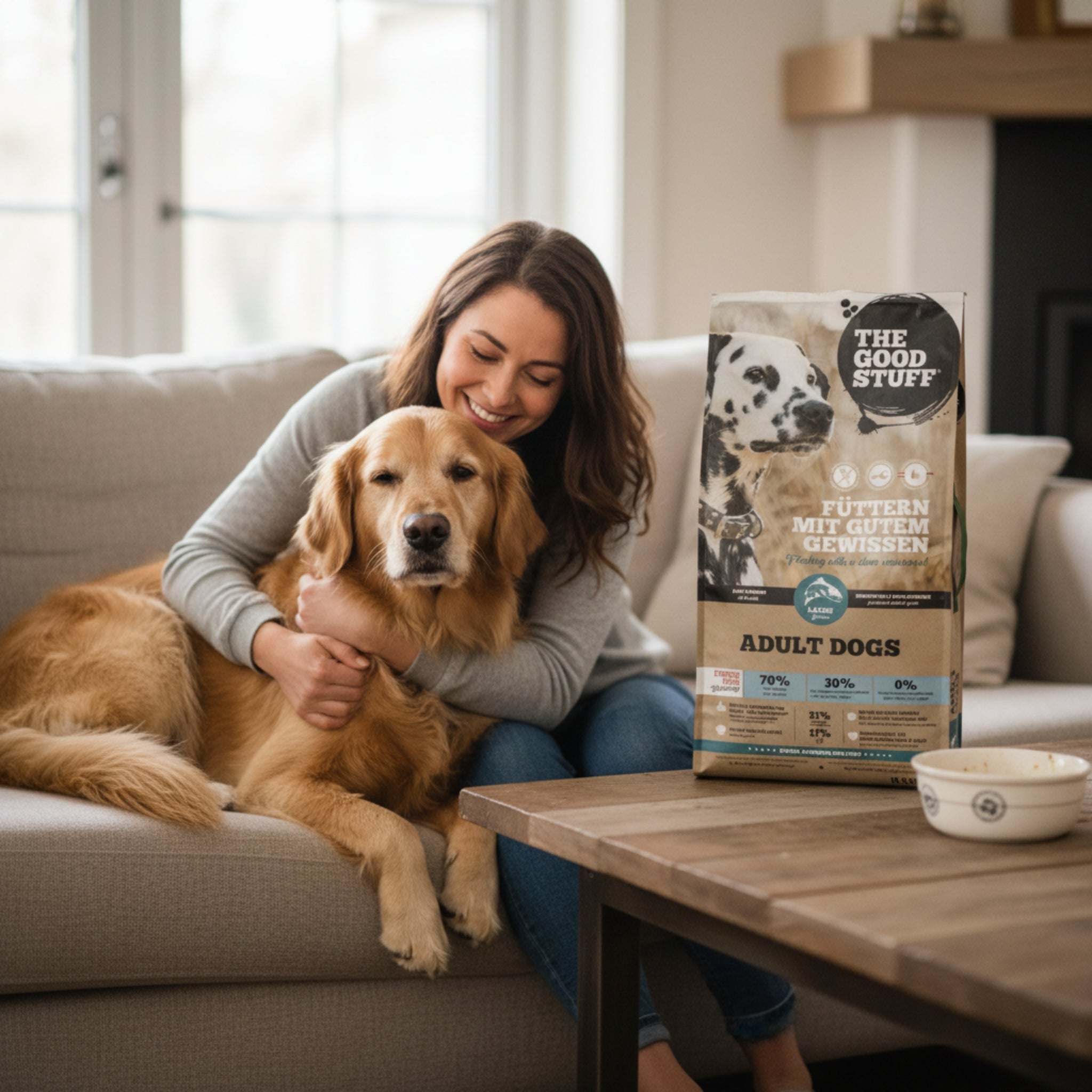 The Goodstuff Adult Dogs Lachs Trockenfutter – Getreidefreie Premium - Vollnahrung für vitale, gesunde Hunde - Woofshack