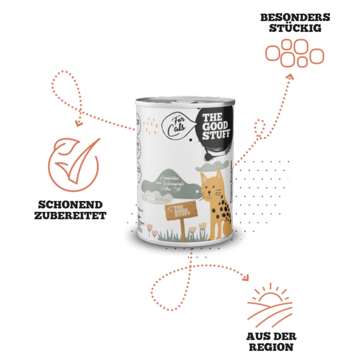The Goodstuff Pferd mit Apfel - Katzen Nassfutter - Woofshack